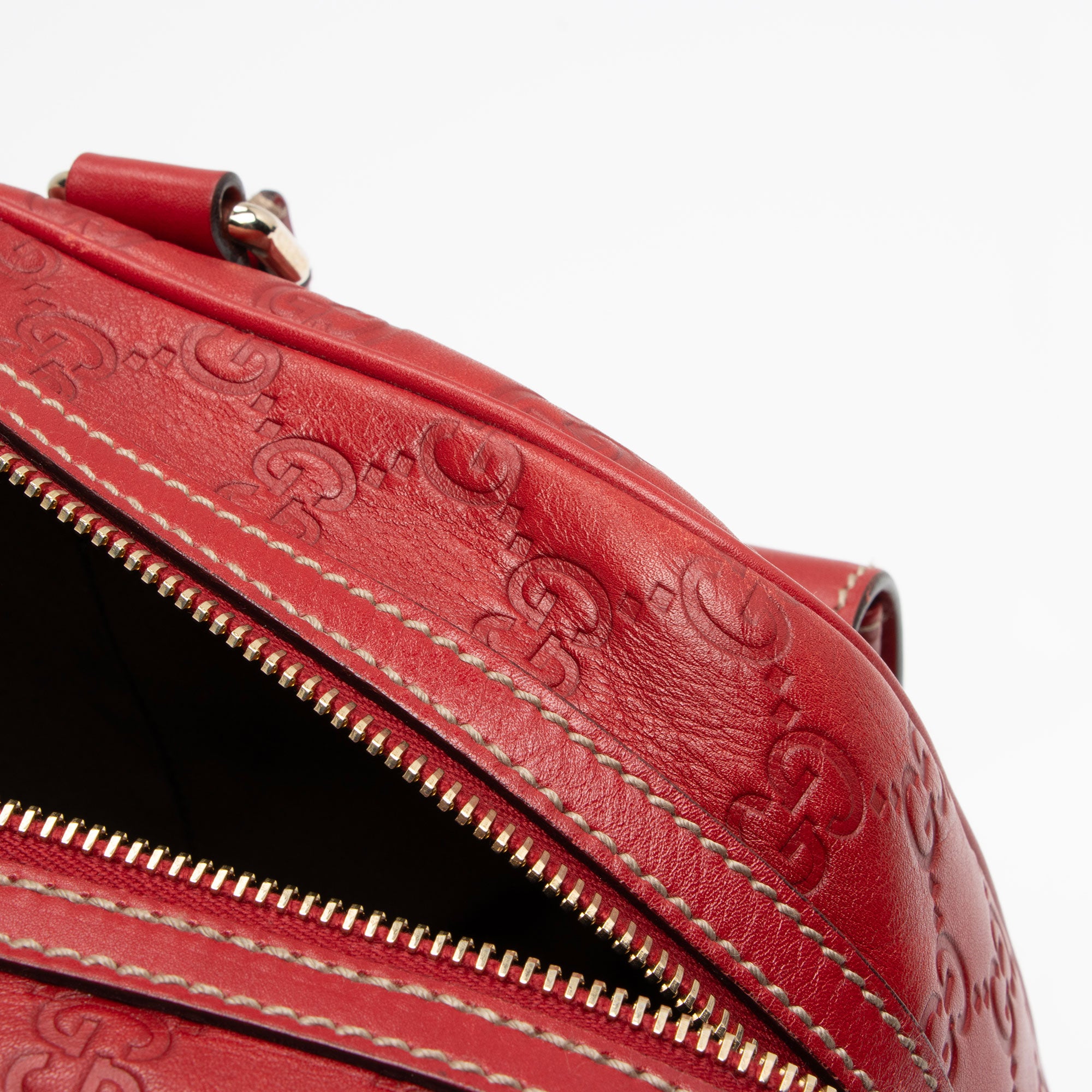 Gucci Guccissima Hearts Double Pocket Satchel (SHF-vNNtte)