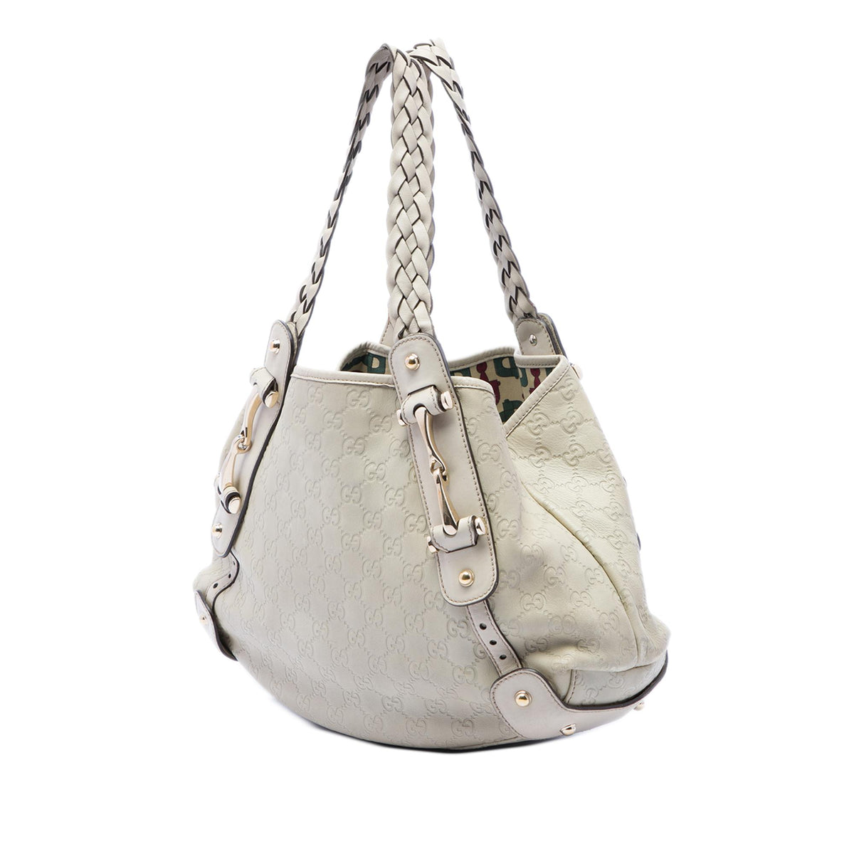 Gucci Guccissima Horsebit Pelham Shoulder Bag