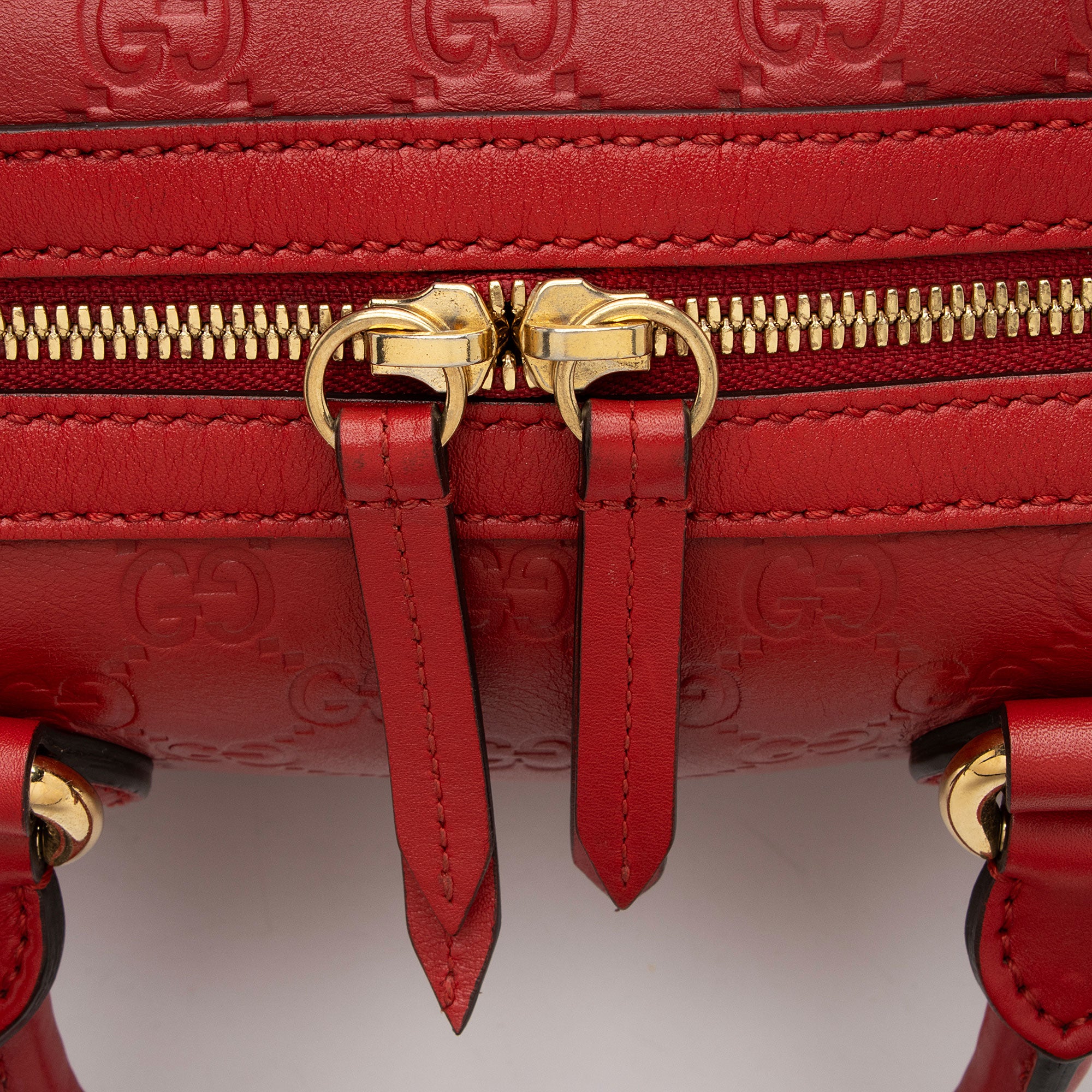 Gucci Guccissima Leather Boston Bag