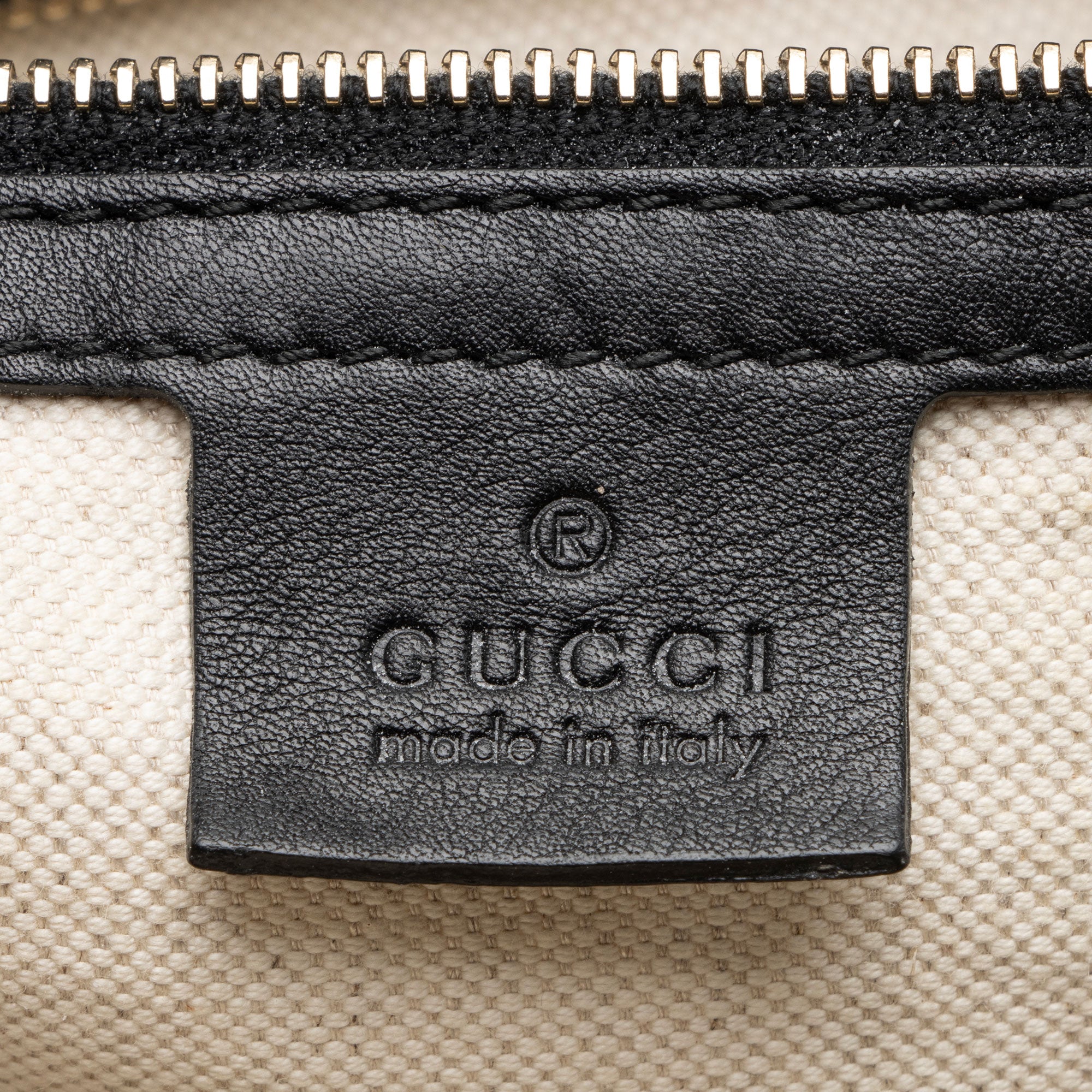 Gucci Guccissima Leather Bree Zip Medium Tote - FINAL SALE