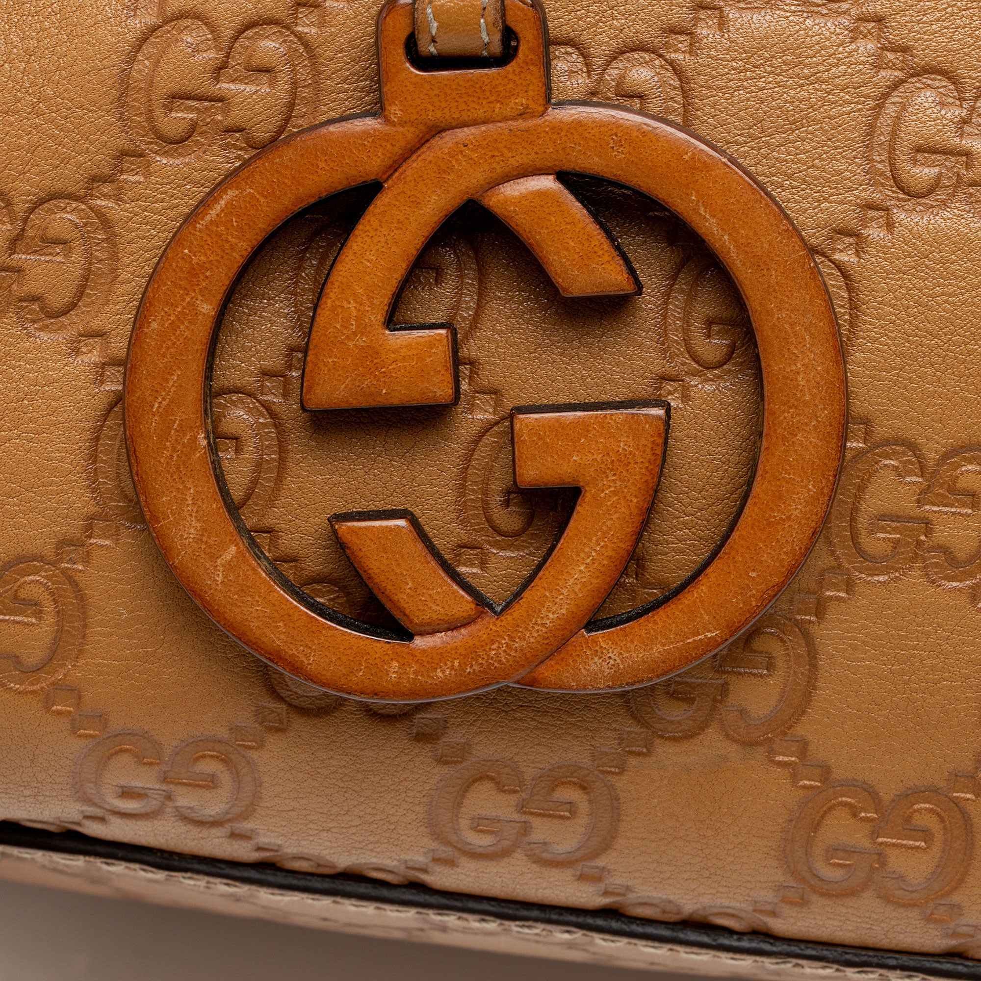 Gucci Guccissima Leather Charm Medium Tote
