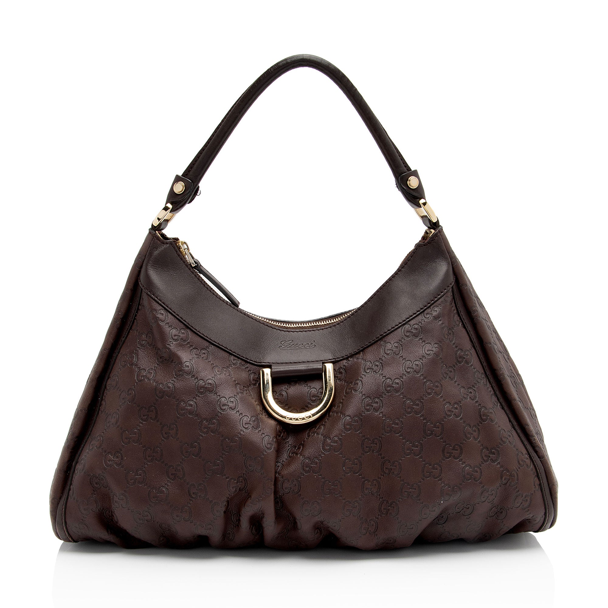 Gucci Guccissima Leather D Ring Medium Hobo (SHF-ppylEJ)