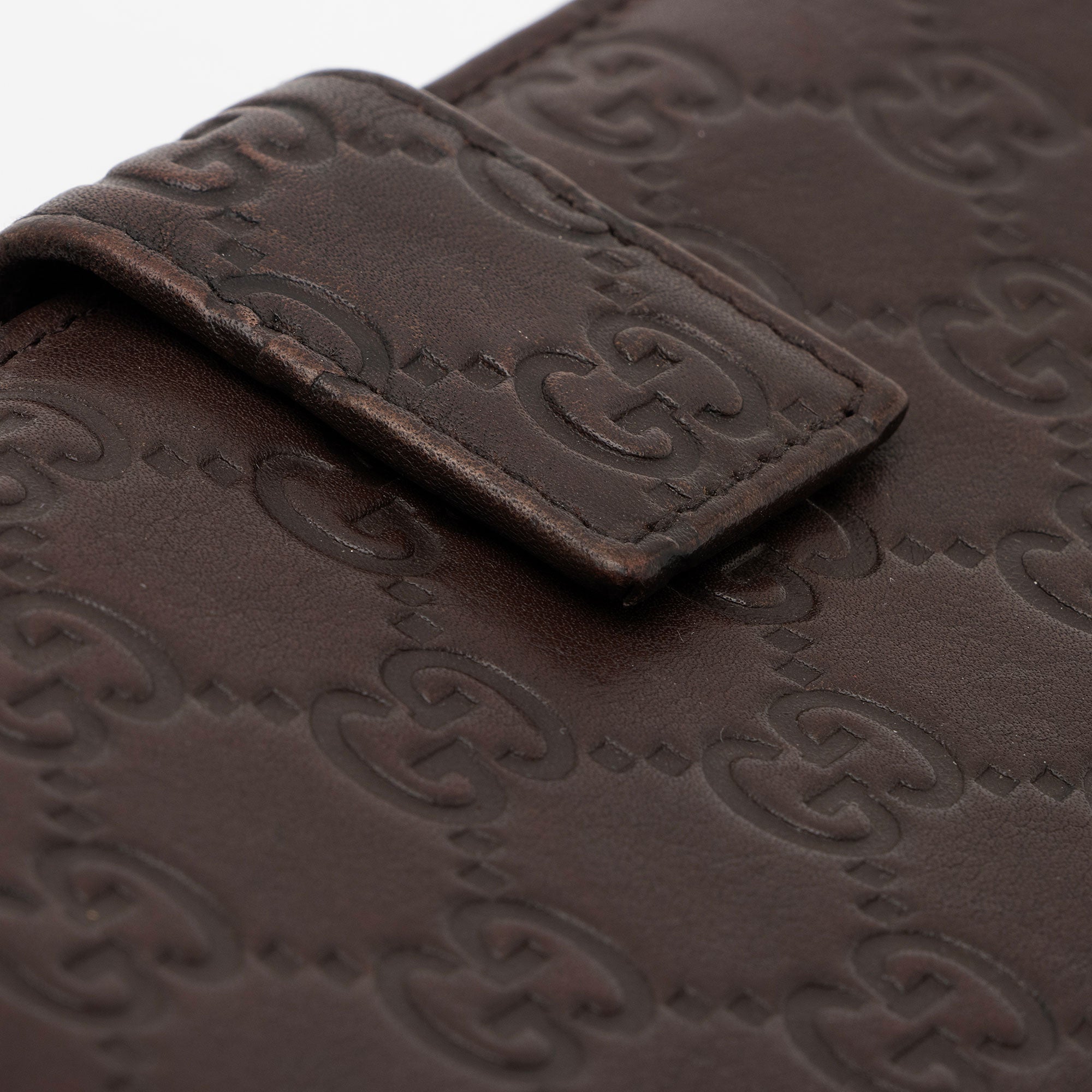 Gucci Guccissima Leather Flap Continental Wallet (SHF-CzGm9w)