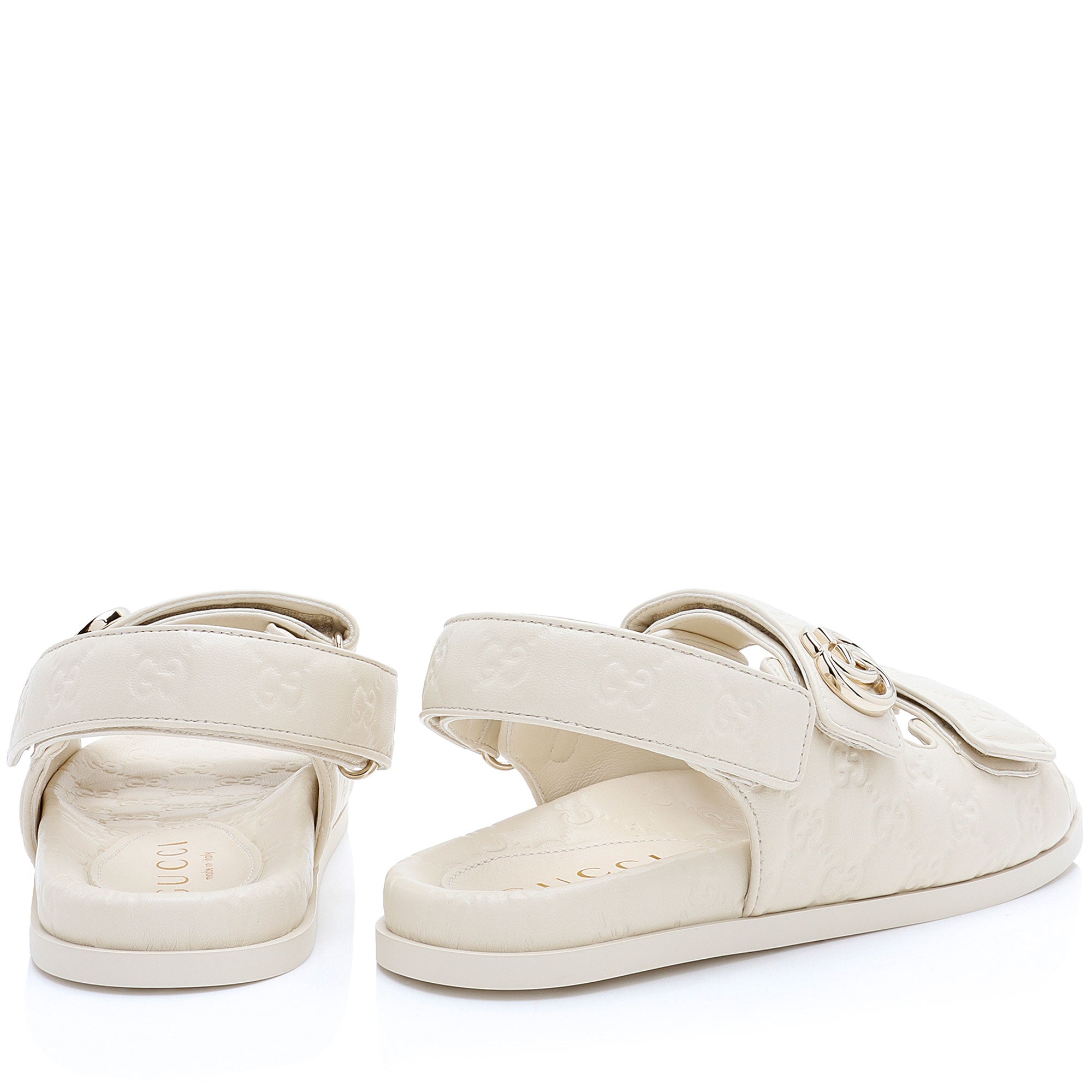 Gucci Guccissima Leather GG Marmont Dad Sandals - Size 9.5 / 39.5