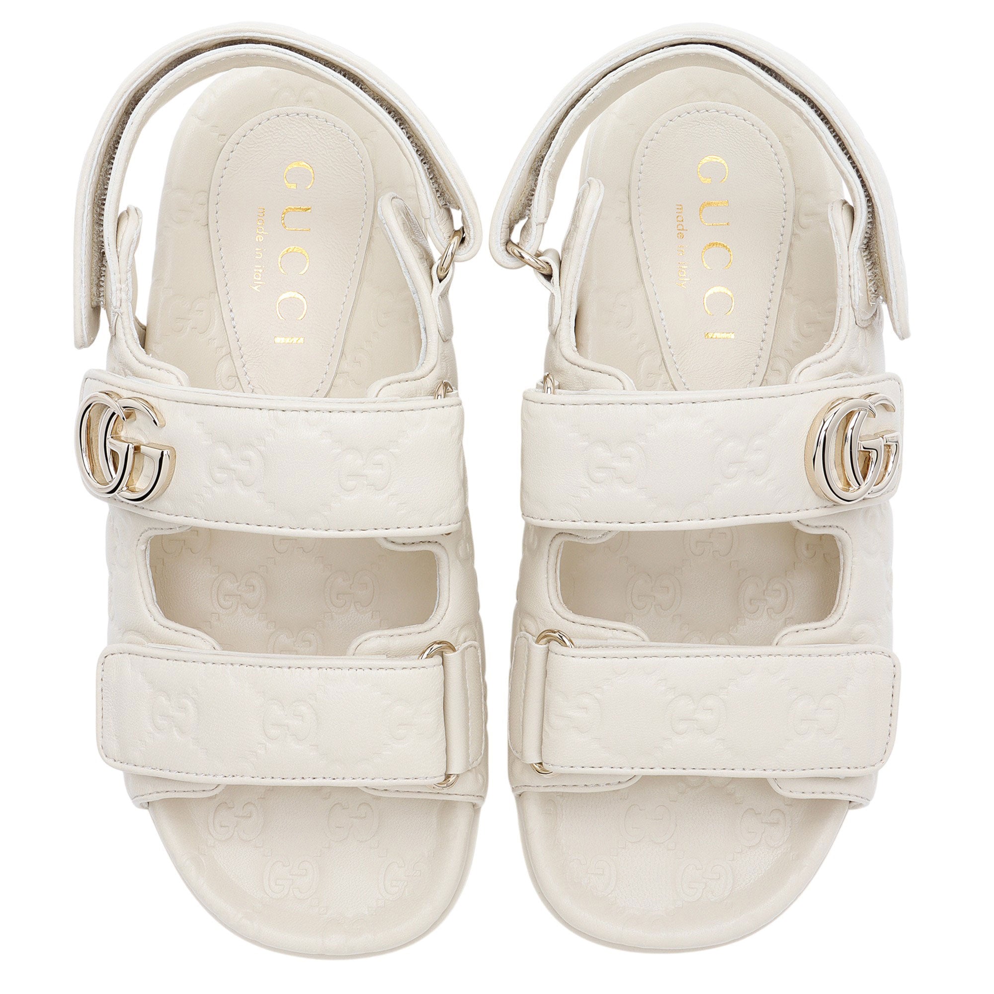 Gucci Guccissima Leather GG Marmont Dad Sandals - Size 9.5 / 39.5