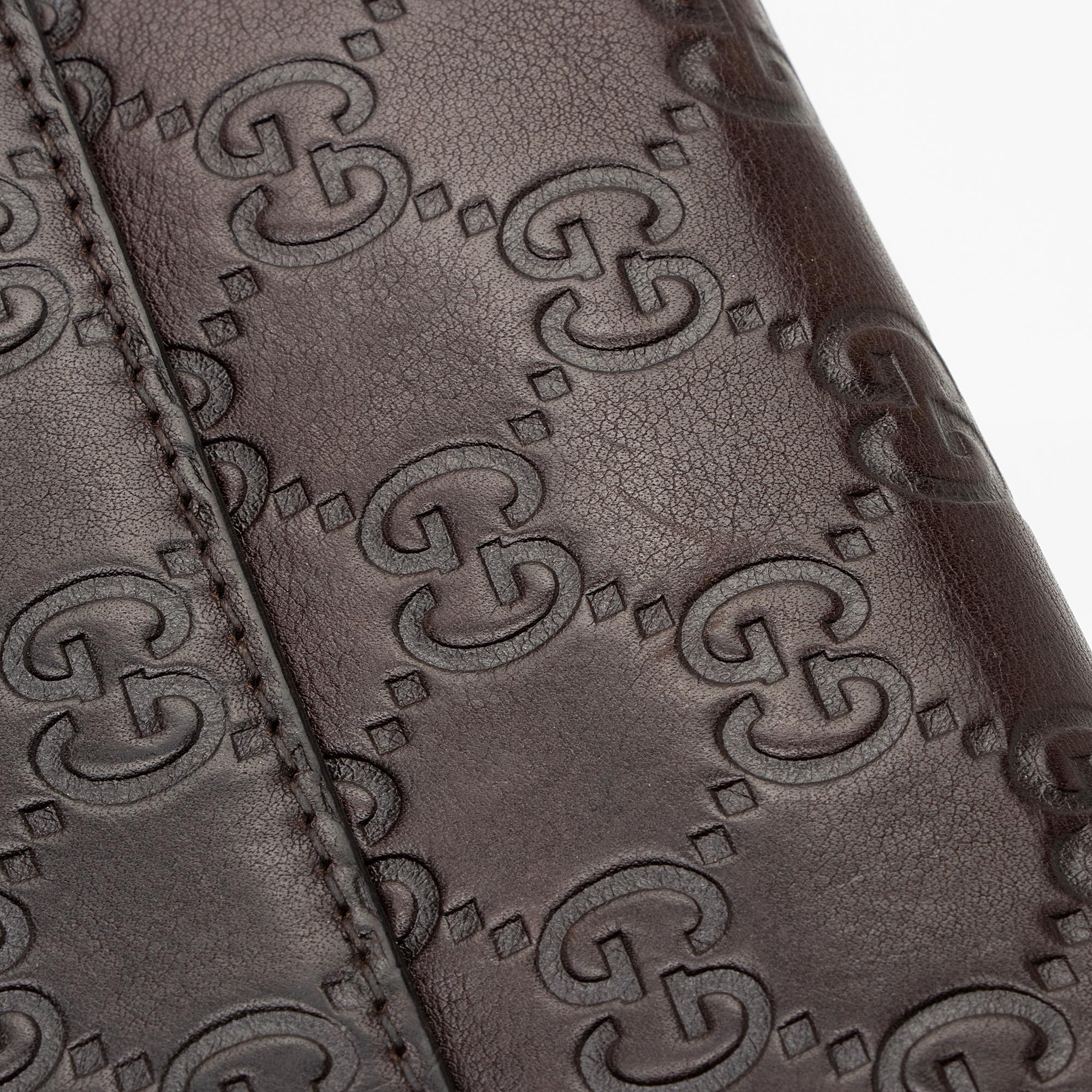 Gucci Guccissima Leather Heart Script Continental Wallet (SHF-oX5I0s)