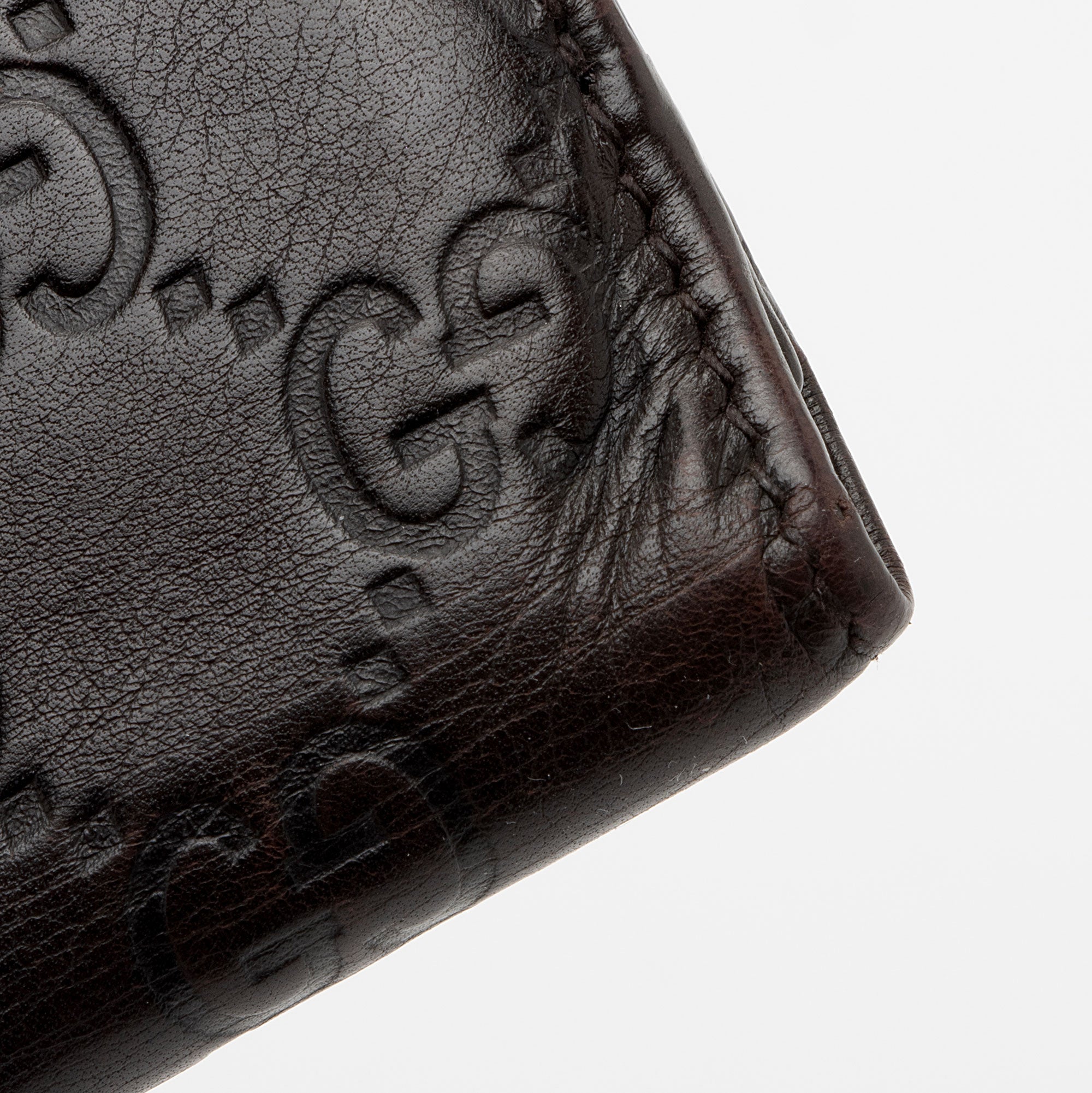 Gucci Guccissima Leather Heart Script Continental Wallet (SHF-RHYBgb)