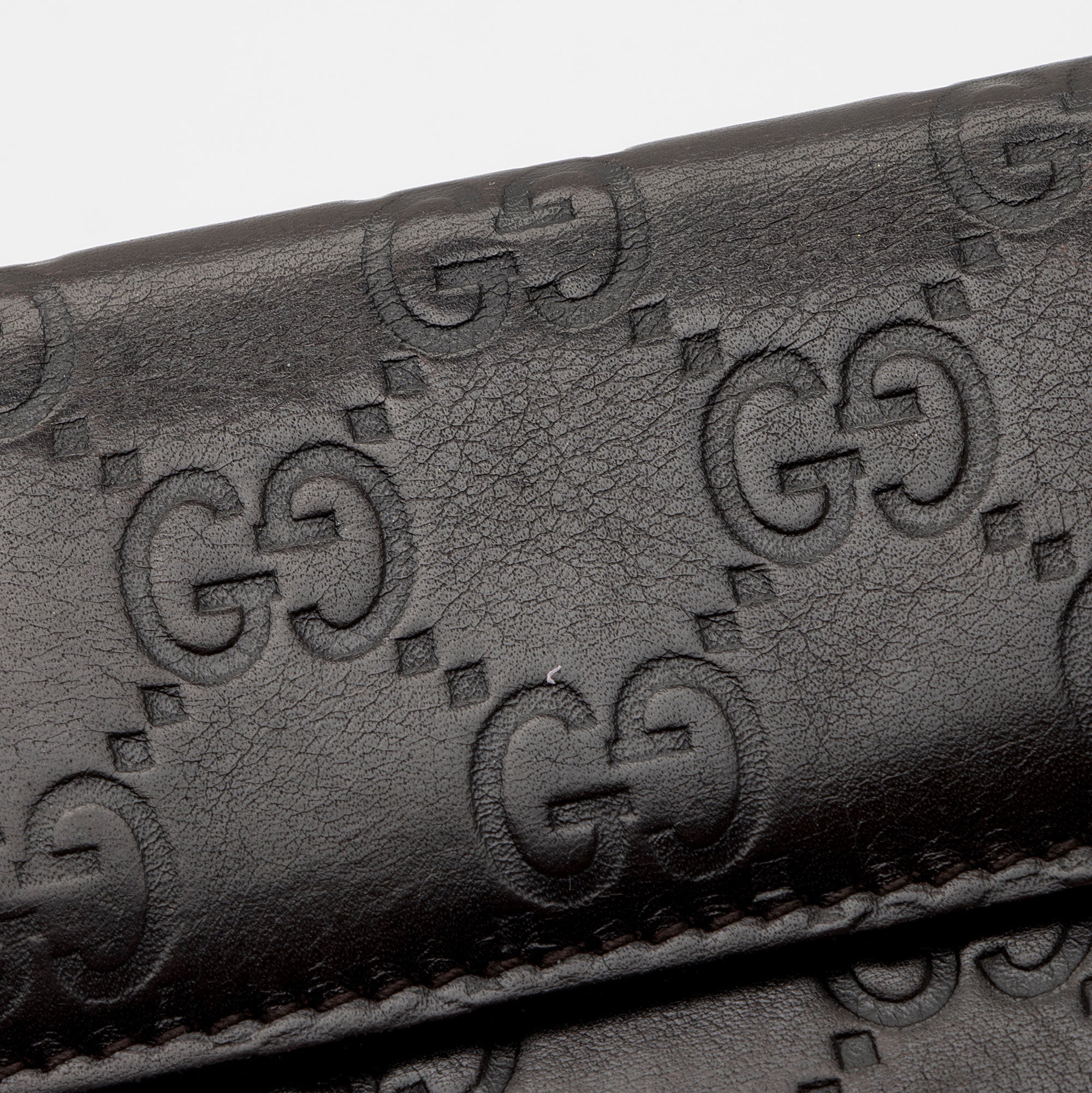 Gucci Guccissima Leather Heart Script Continental Wallet (SHF-RHYBgb)