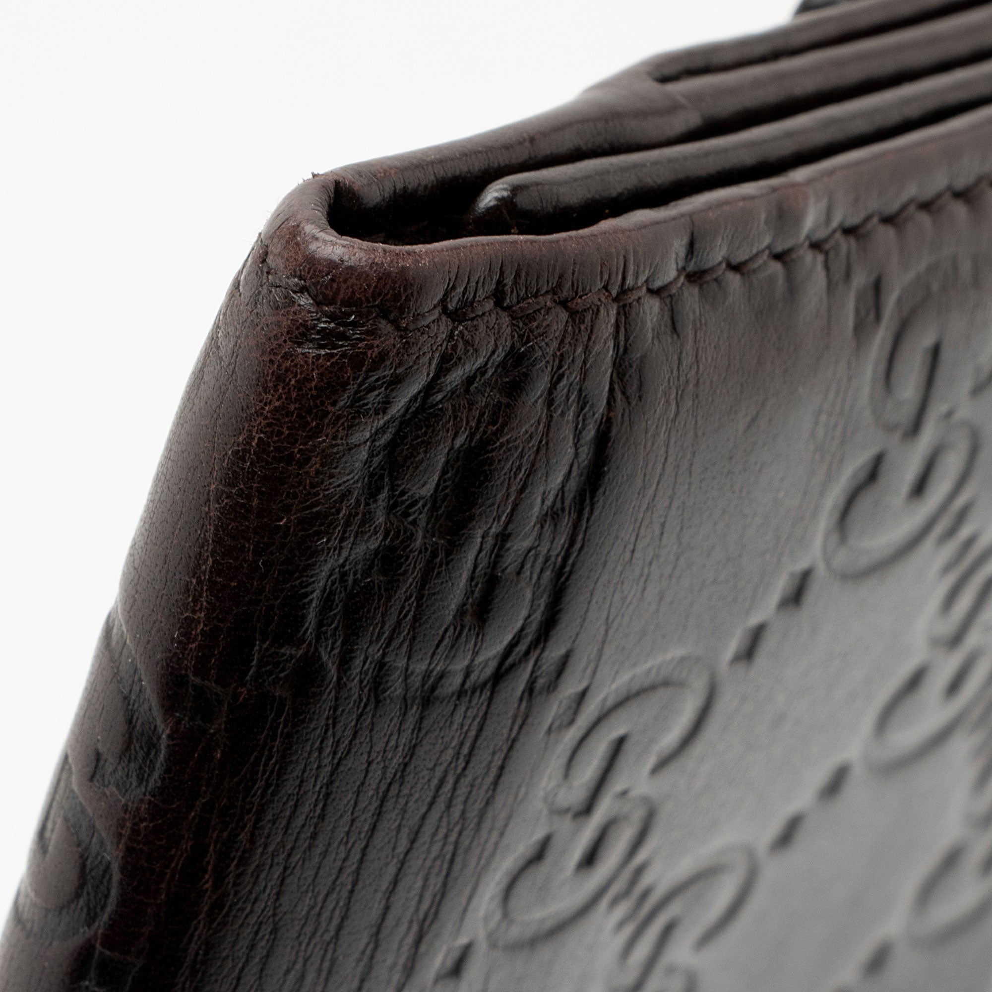 Gucci Guccissima Leather Heart Script Continental Wallet (SHF-RHYBgb)