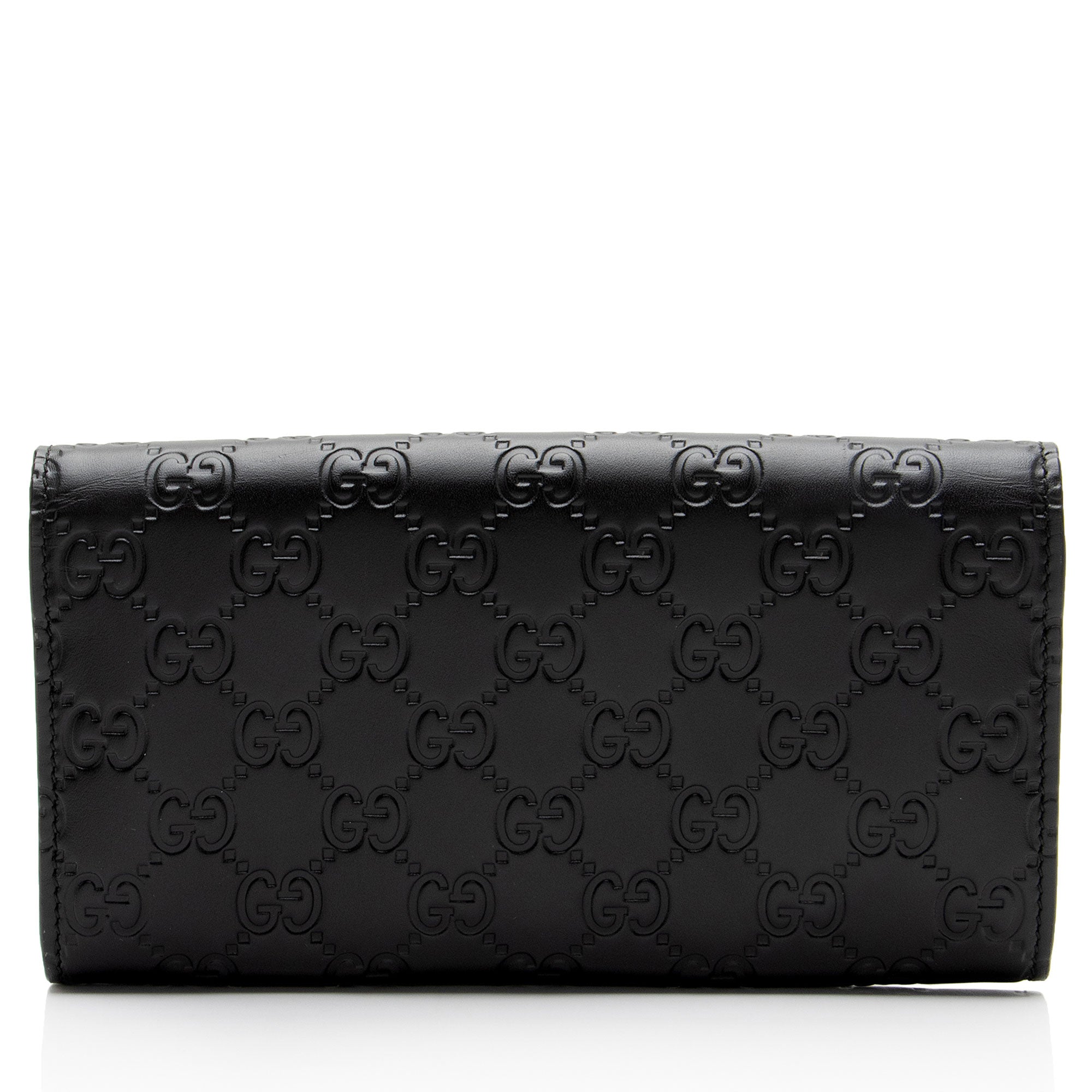Gucci Guccissima Leather Interlocking G Continental Wallet