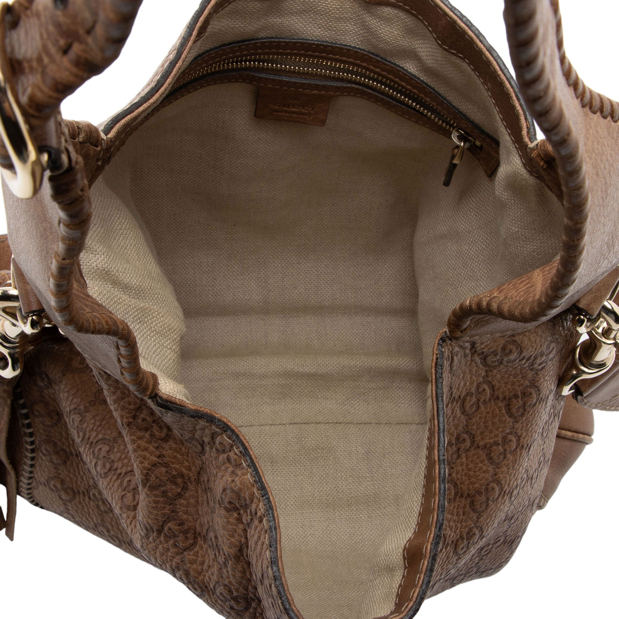 Gucci Guccissima Leather New Jackie Shoulder Bag (SHF-X3hb0o)