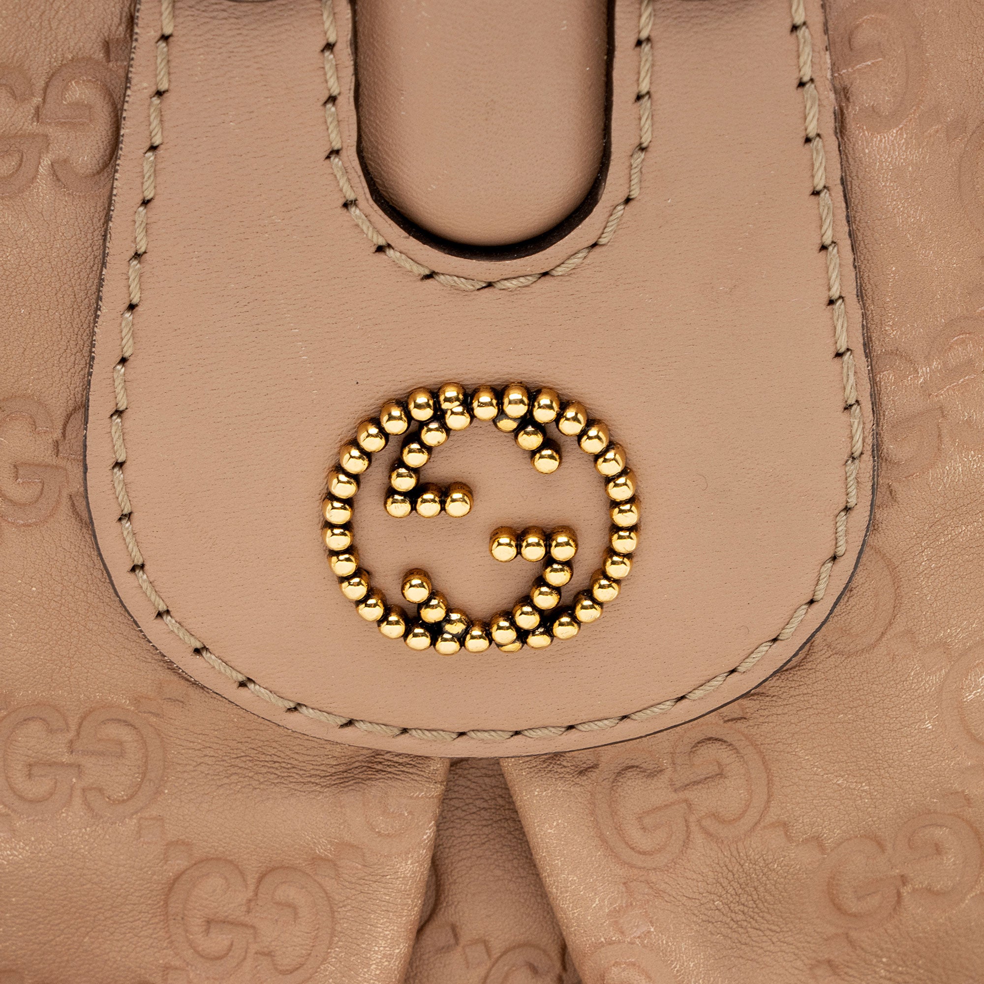 Gucci Guccissima Studded Scarlett Medium Tote