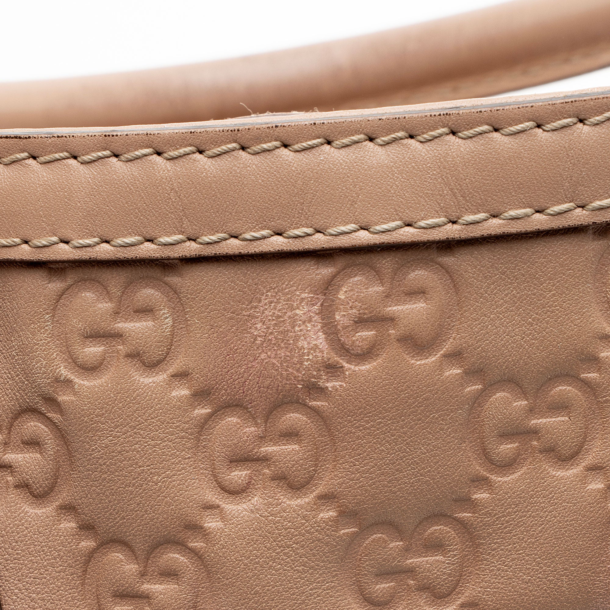 Gucci Guccissima Studded Scarlett Medium Tote
