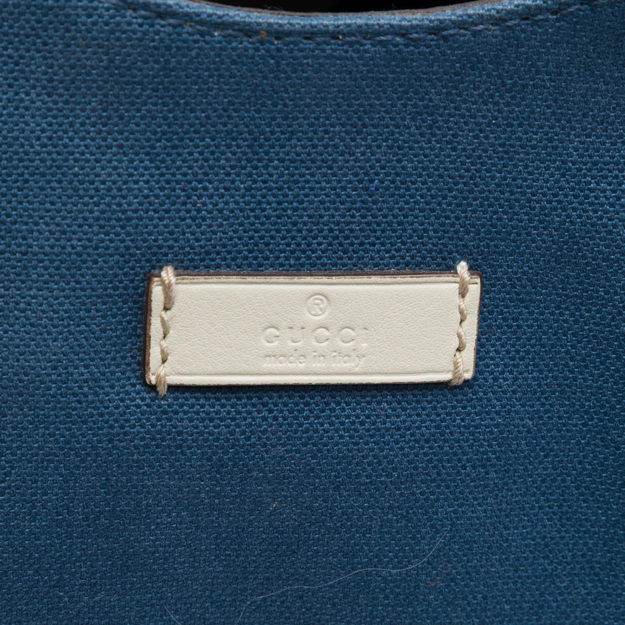 Gucci Guccissima Trimmed Canvas Colbert Shoulder Bag