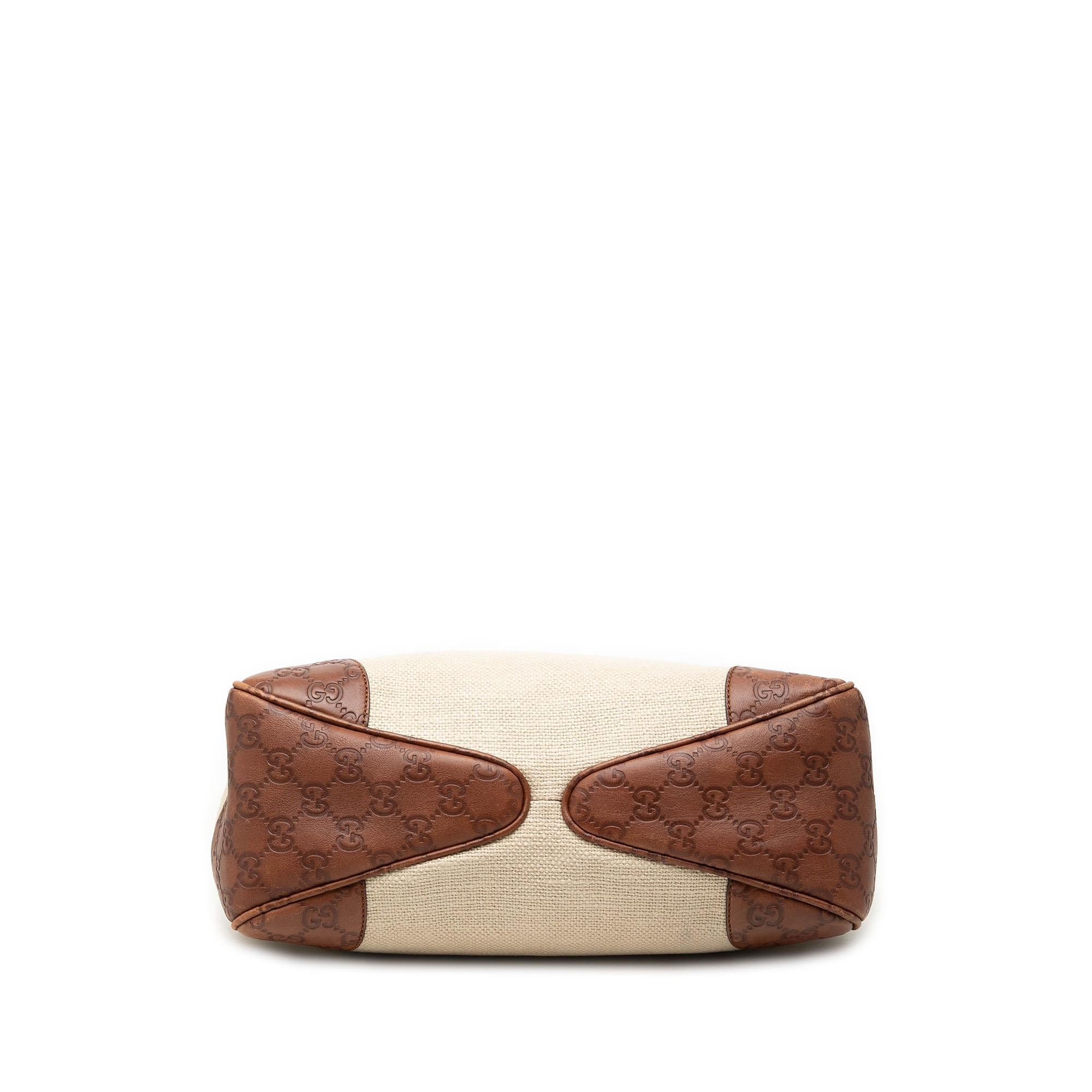 Gucci Guccissima Trimmed Canvas Colbert Shoulder Bag