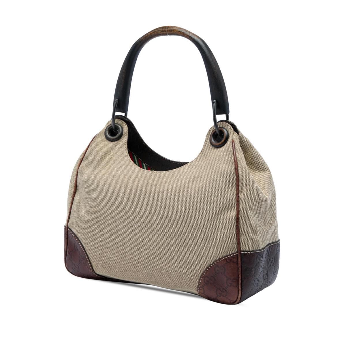 Gucci Guccissima Trimmed Canvas Colbert Shoulder Bag