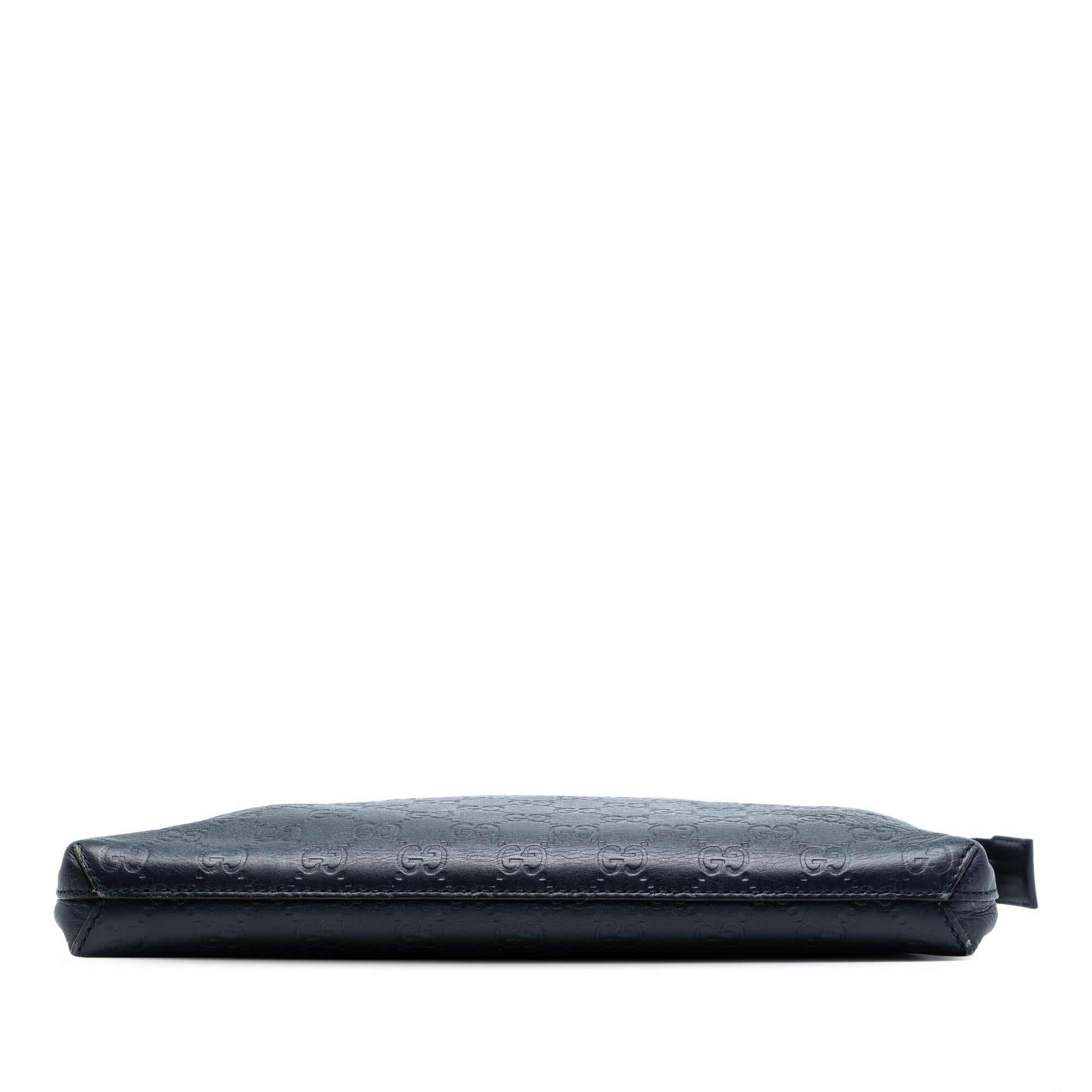 Gucci Guccissima Wristlet Clutch