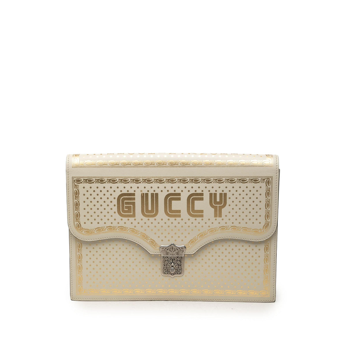 Gucci Guccy Sega Calfskin Portfolio Clutch