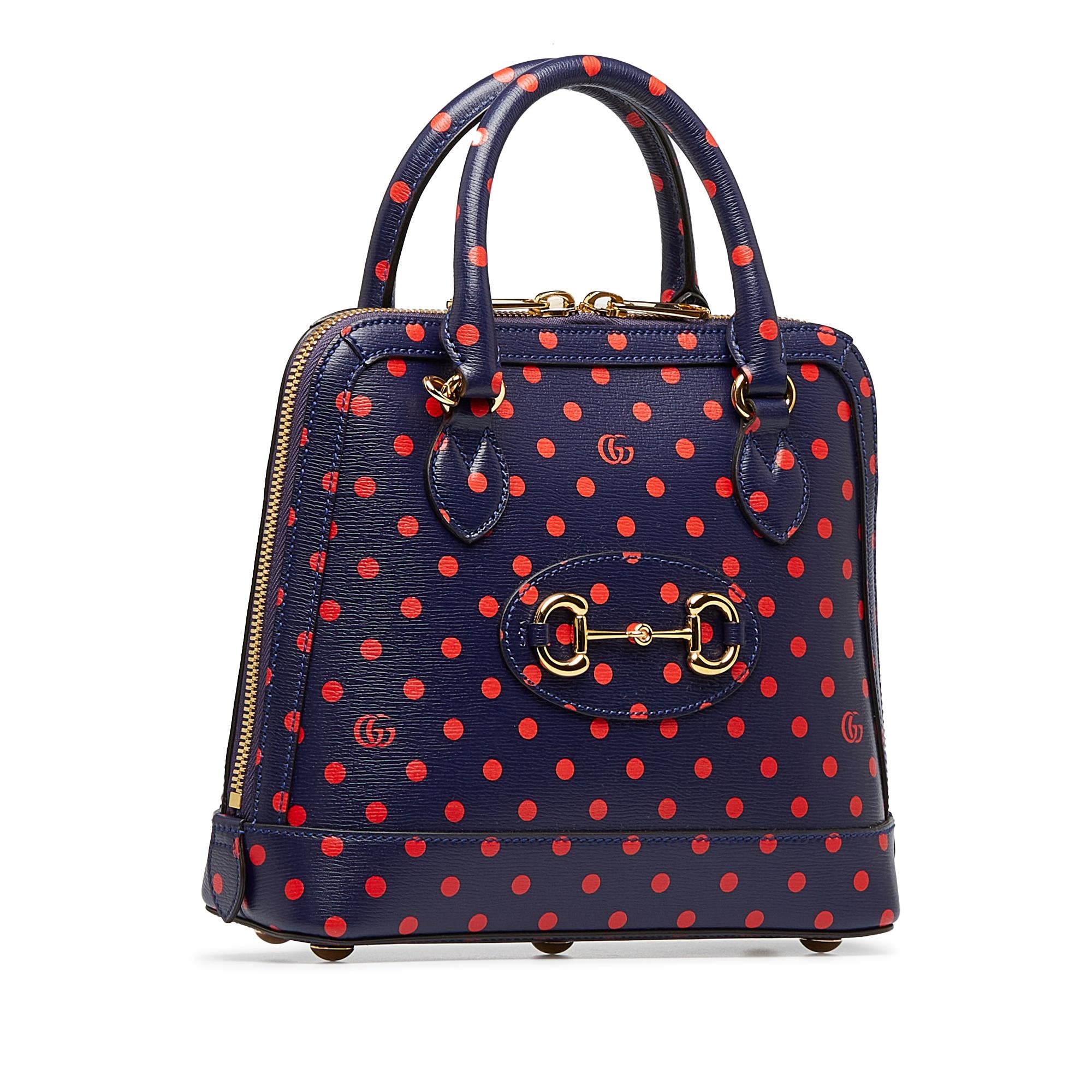 Gucci Horsebit 1955 Polka Dot Satchel (SHG-z2diQ9)