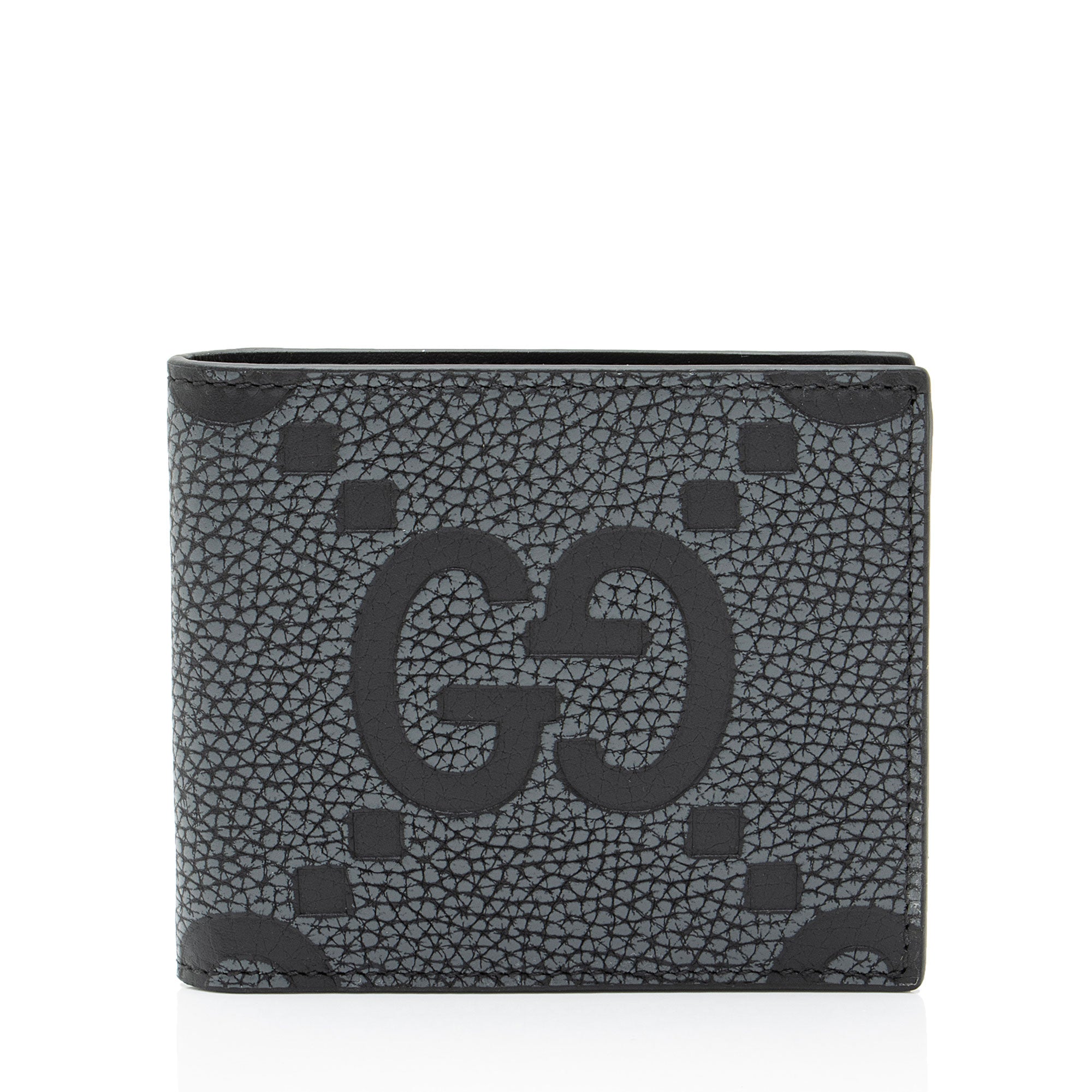 Gucci Jumbo GG Embossed Leather Bifold Wallet