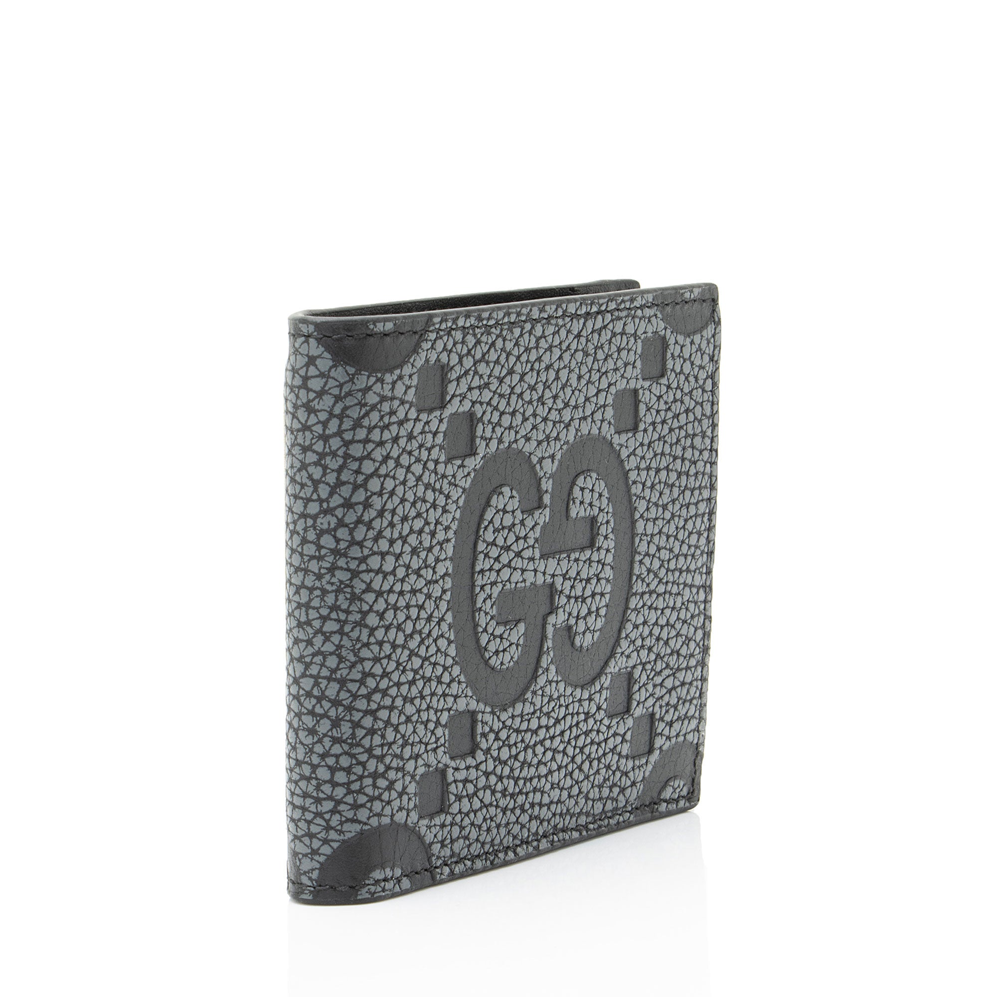 Gucci Jumbo GG Embossed Leather Bifold Wallet