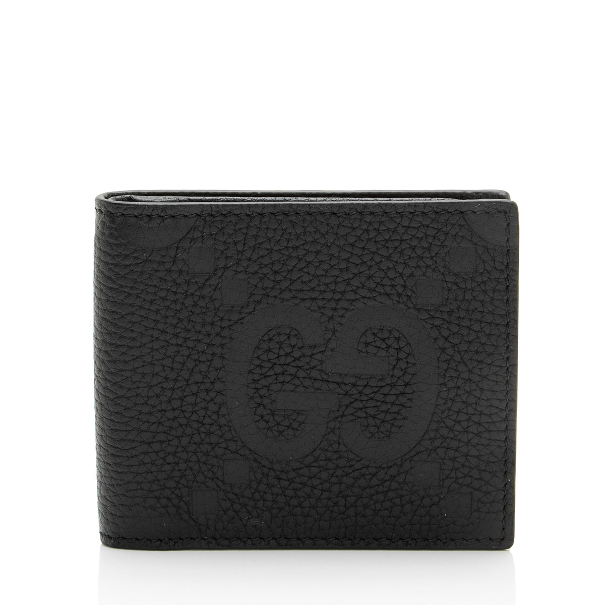 Gucci Jumbo GG Embossed Leather Bifold Wallet