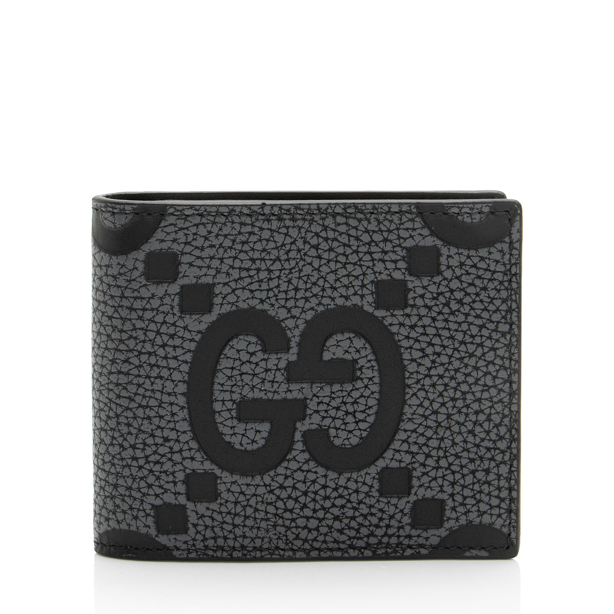 Gucci Jumbo GG Embossed Leather Bifold Wallet
