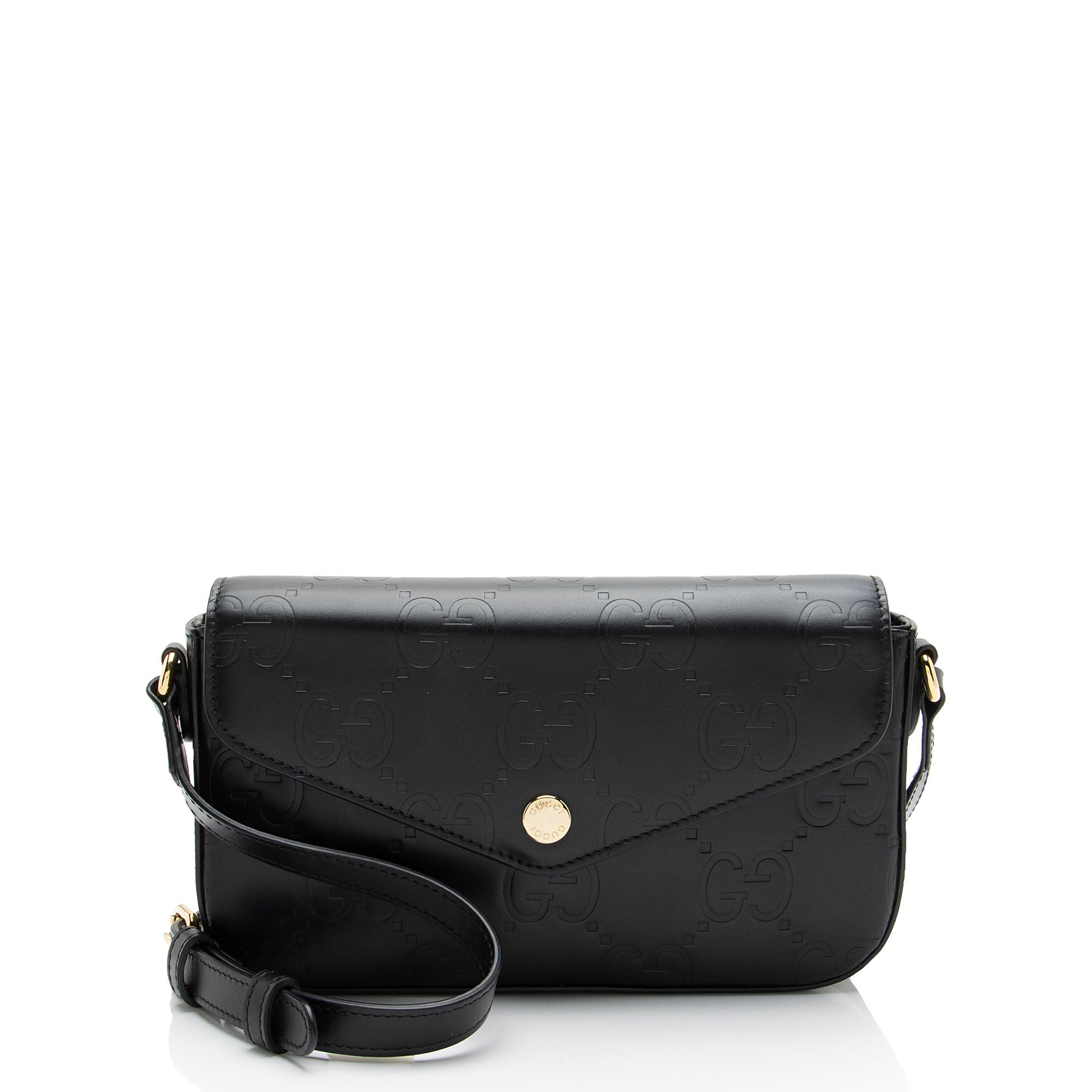 Gucci Jumbo GG Leather Mini Pochette