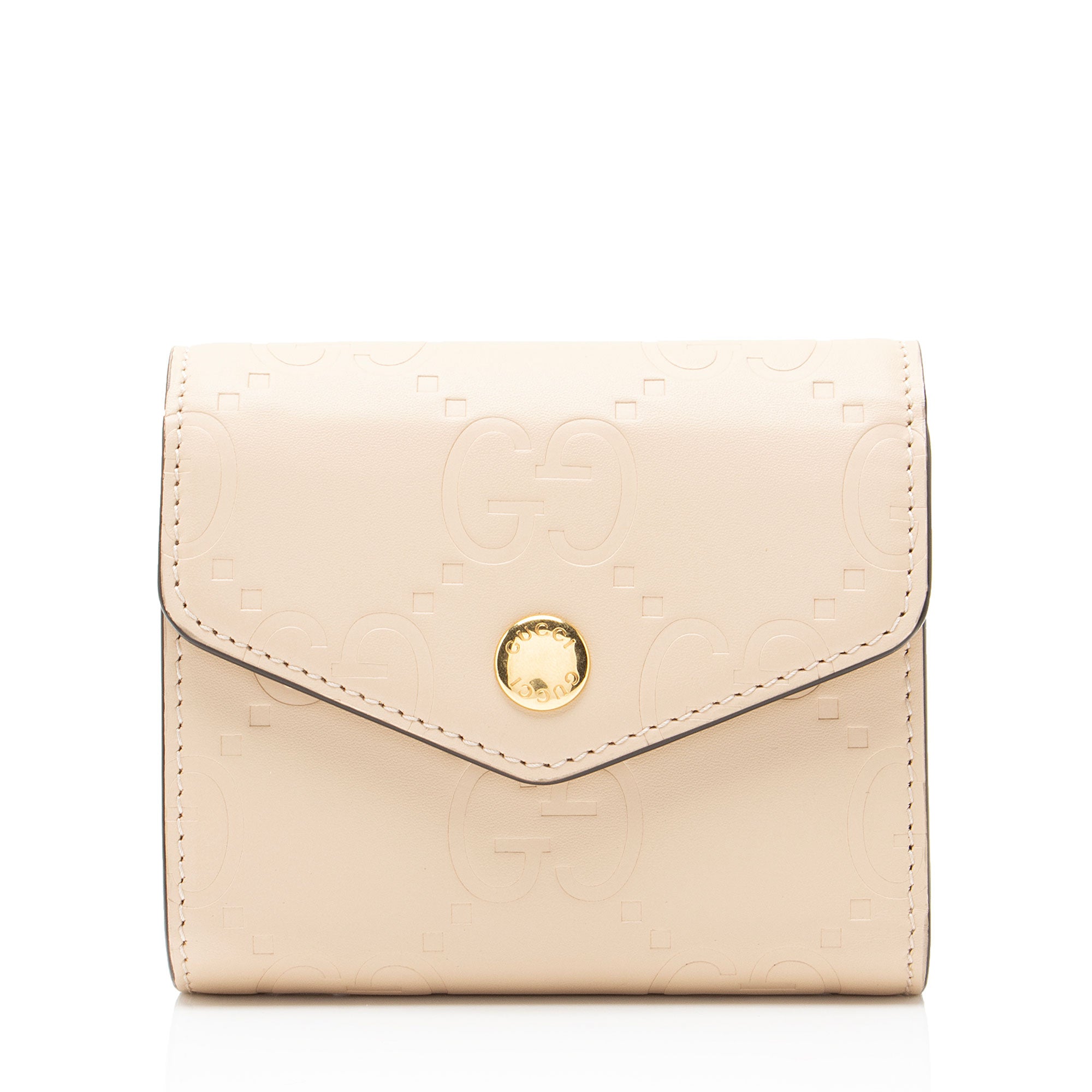 Gucci Jumbo GG Leather Trifold Wallet
