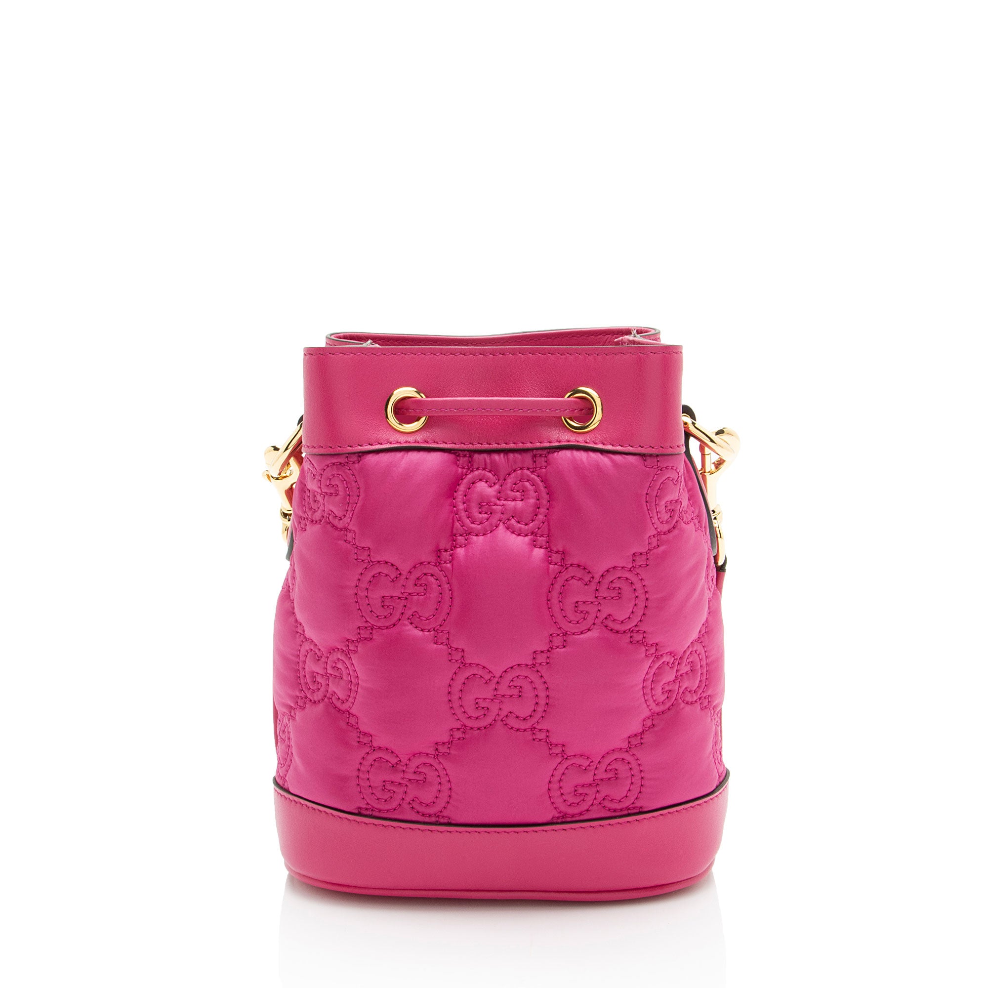 Gucci Jumbo GG Matelasse Leather Bucket Bag