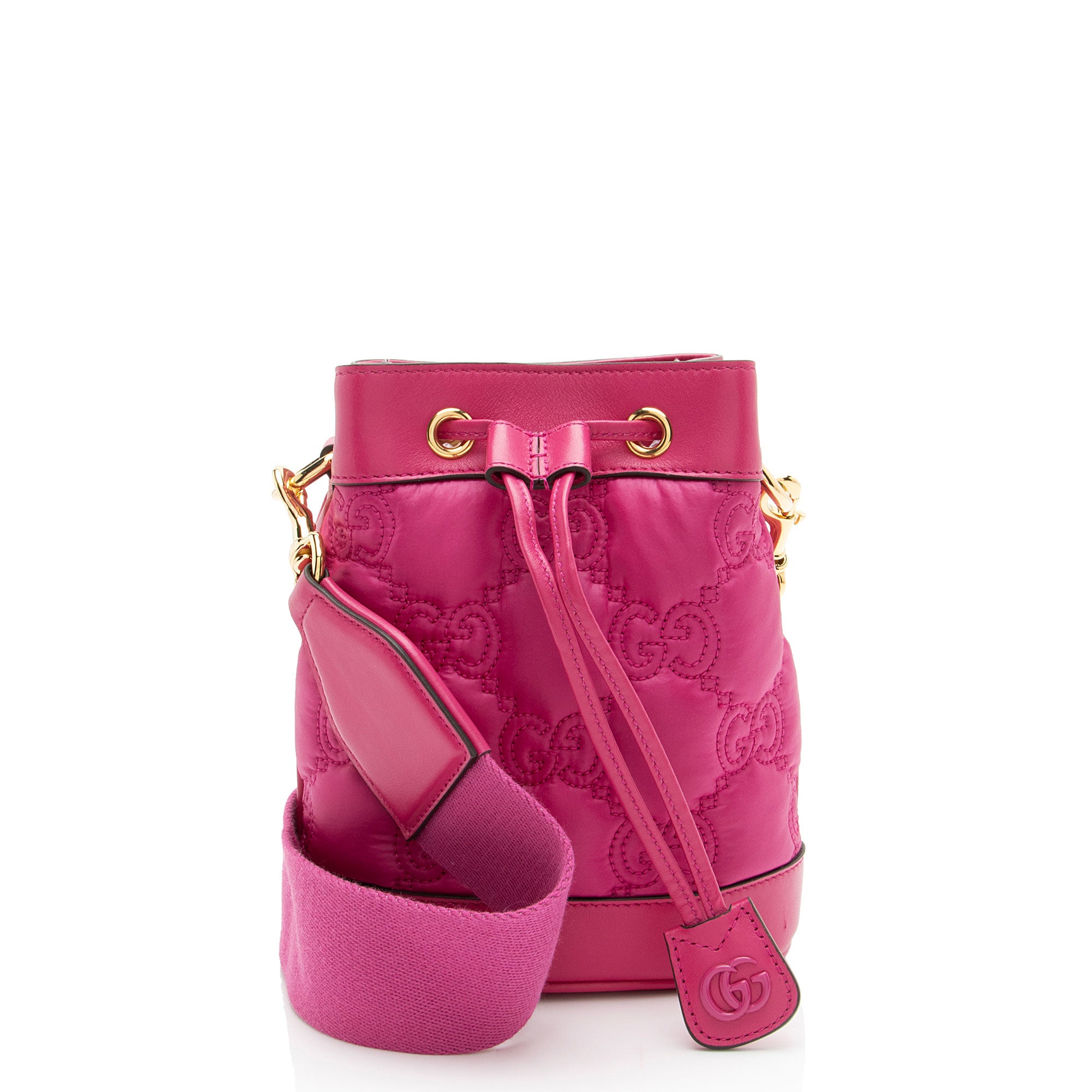 Gucci Jumbo GG Matelasse Leather Bucket Bag