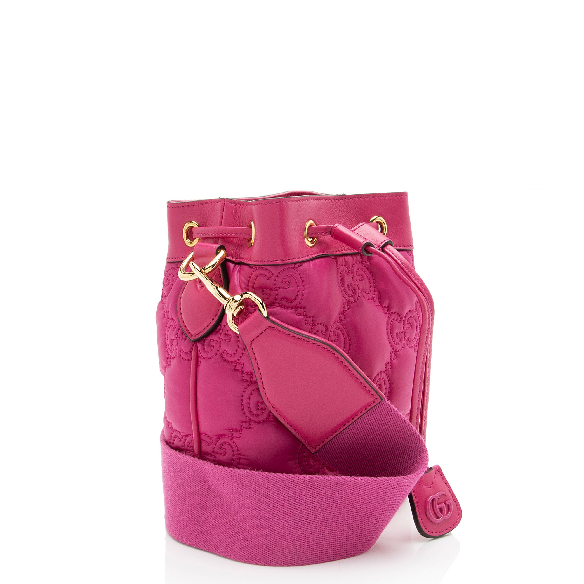 Gucci Jumbo GG Matelasse Leather Bucket Bag
