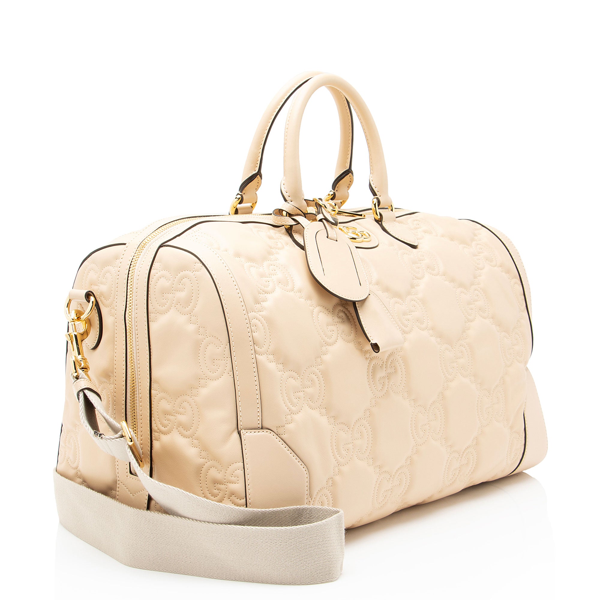 Gucci Jumbo GG Matelasse Leather Medium Duffle