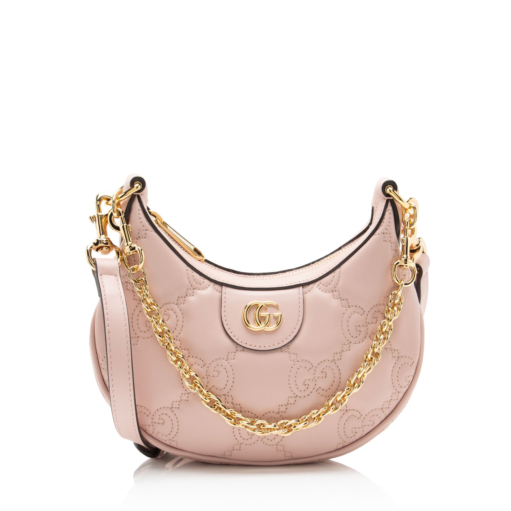 Gucci Jumbo GG Matelasse Leather Small Hobo