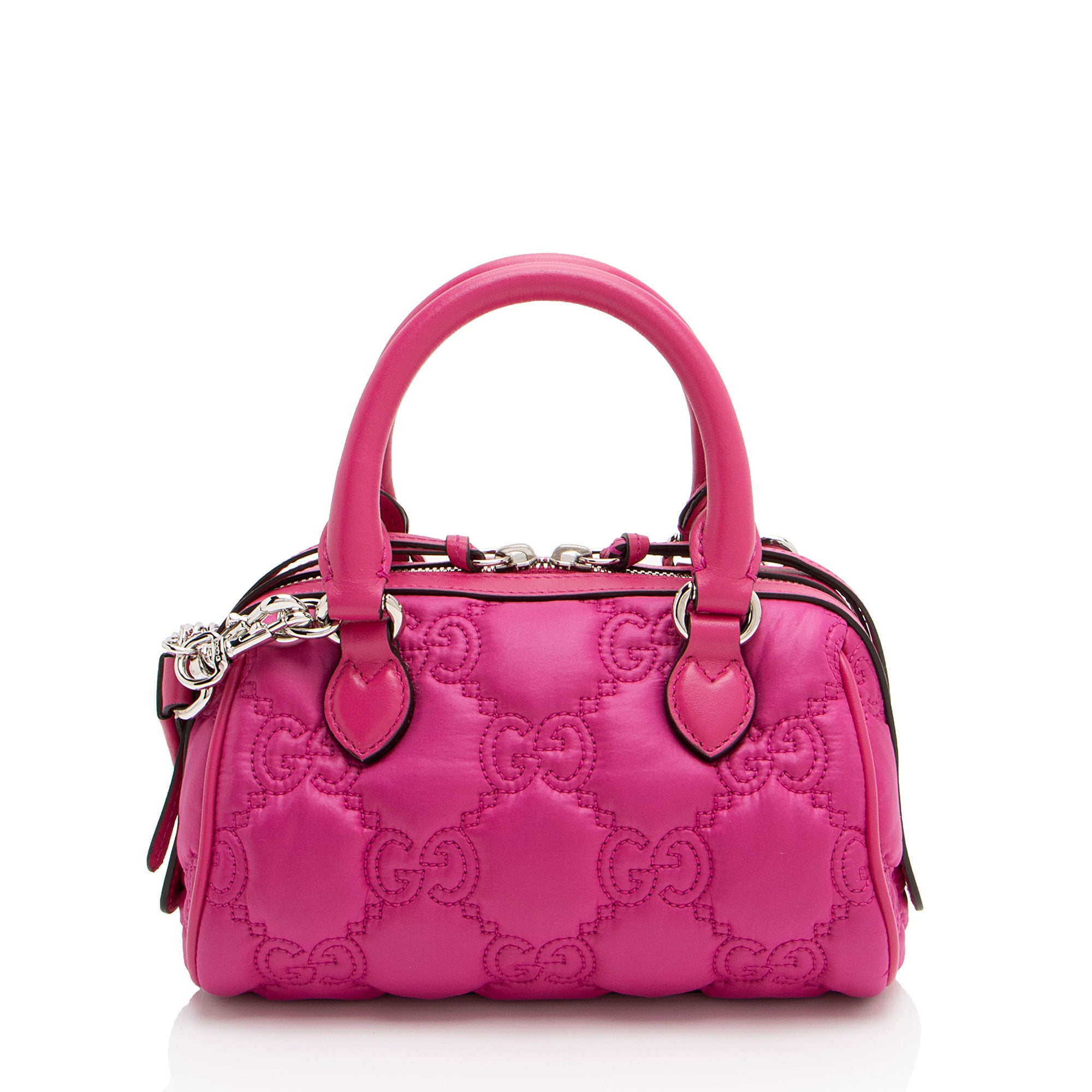 Gucci Jumbo GG Matelasse Nylon Mini Bowling Bag