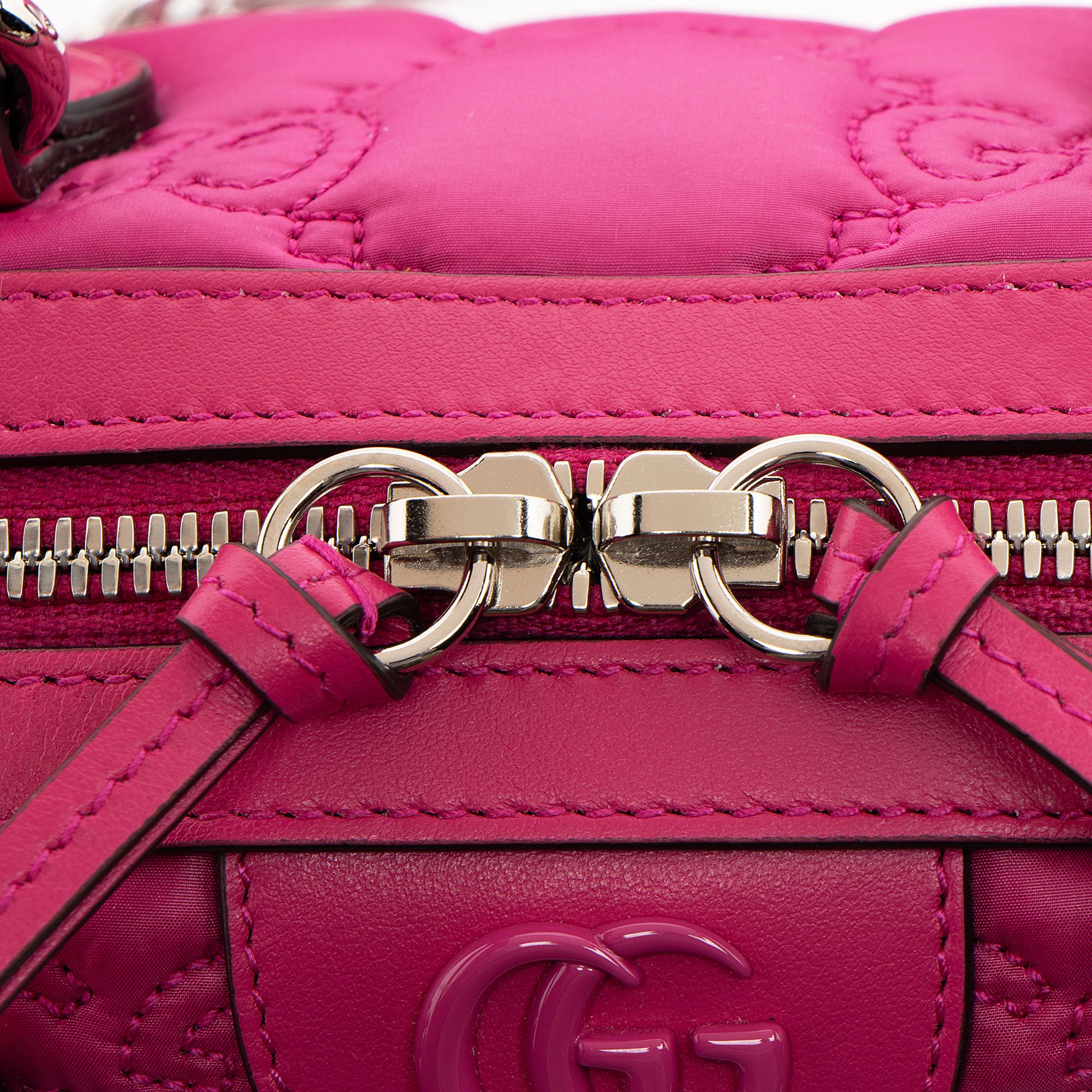 Gucci Jumbo GG Matelasse Nylon Mini Bowling Bag