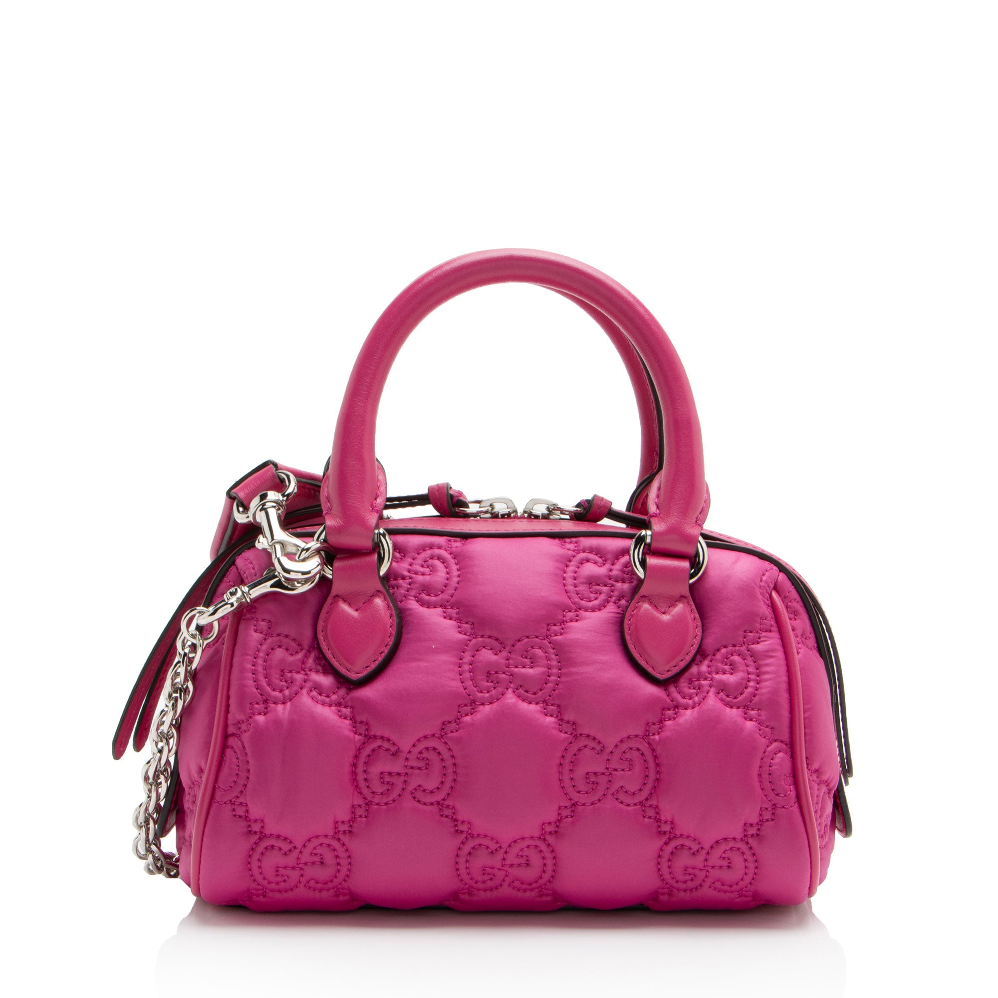 Gucci Jumbo GG Matelasse Nylon Mini Bowling Bag