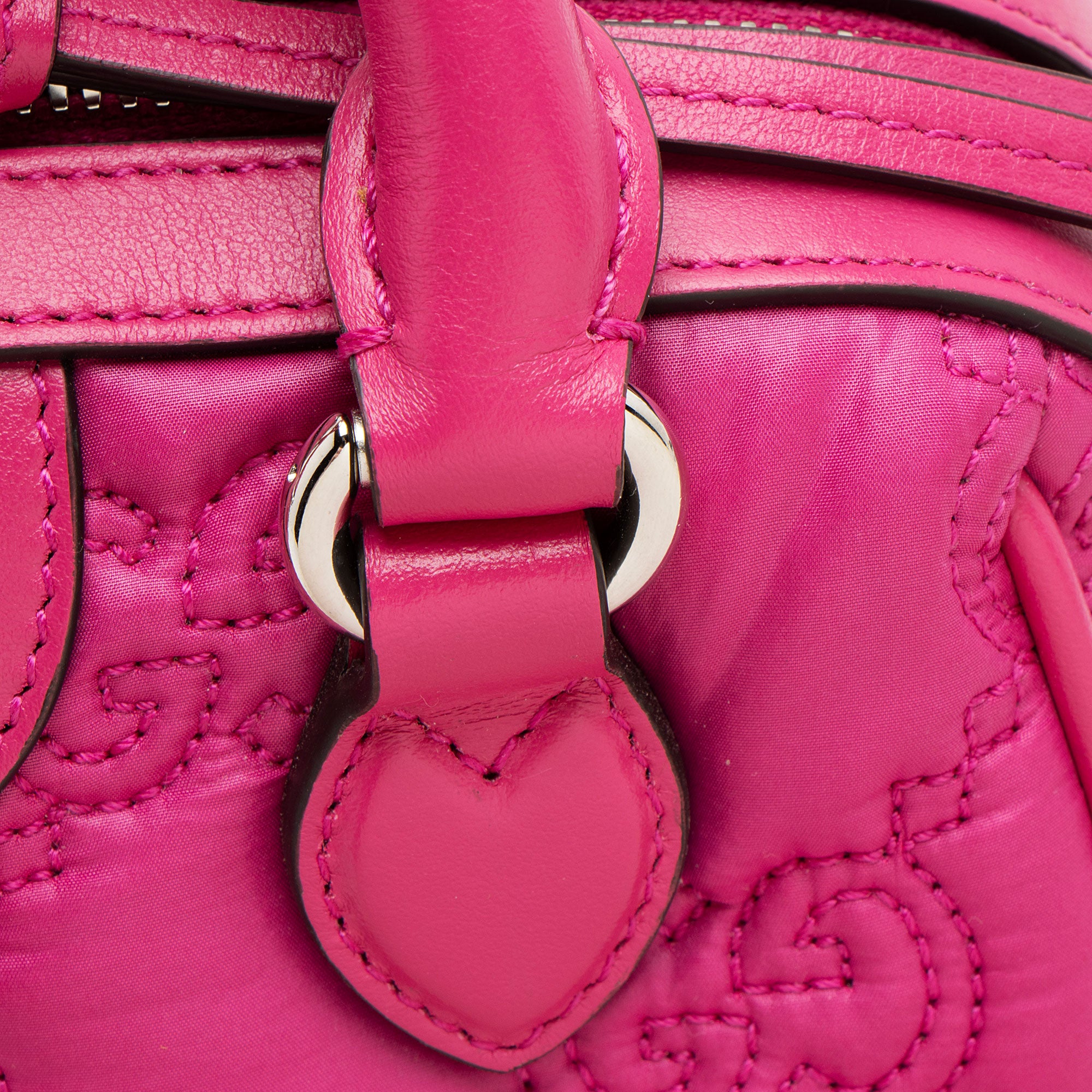 Gucci Jumbo GG Matelasse Nylon Mini Bowling Bag