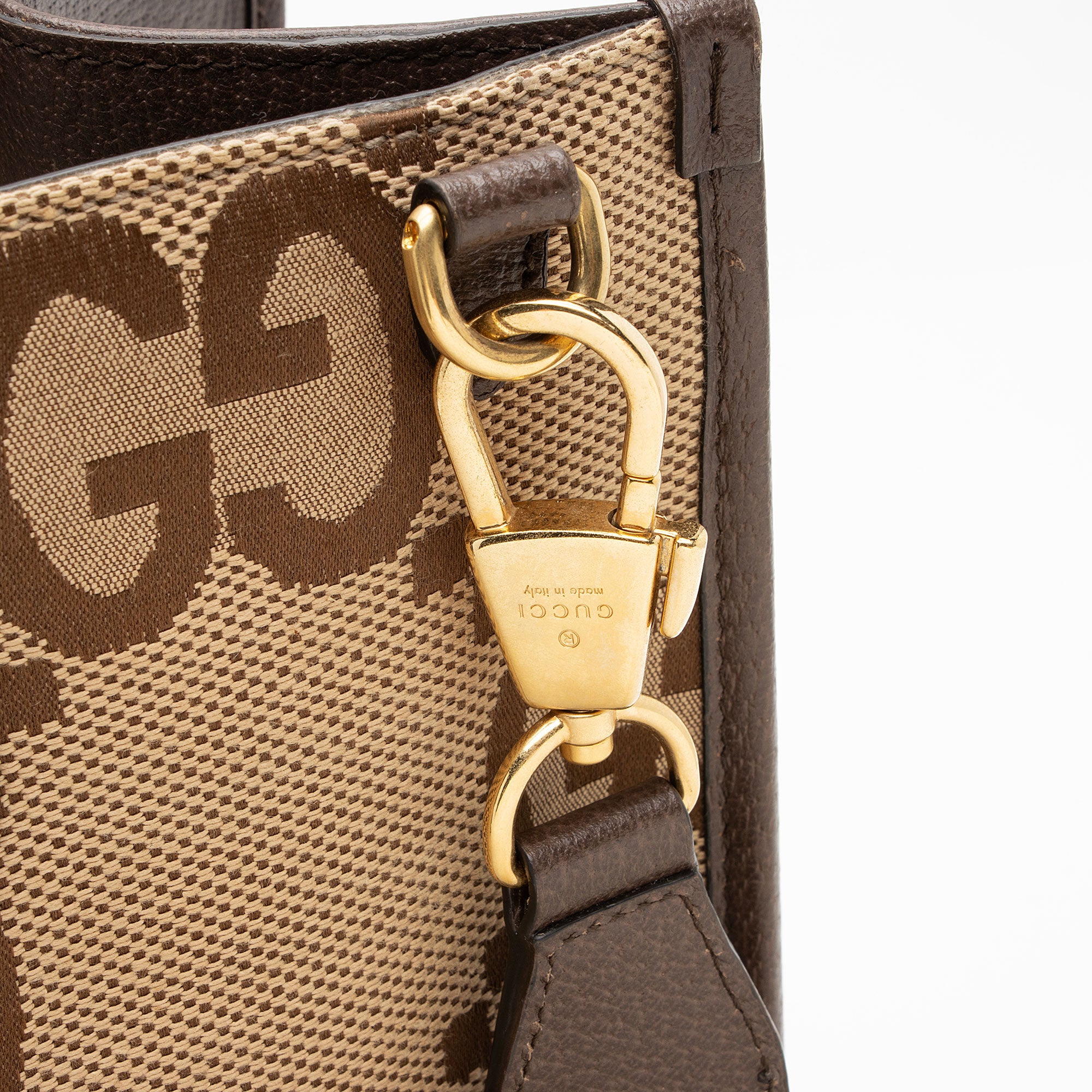 Gucci Jumbo GG Canvas Web Tote