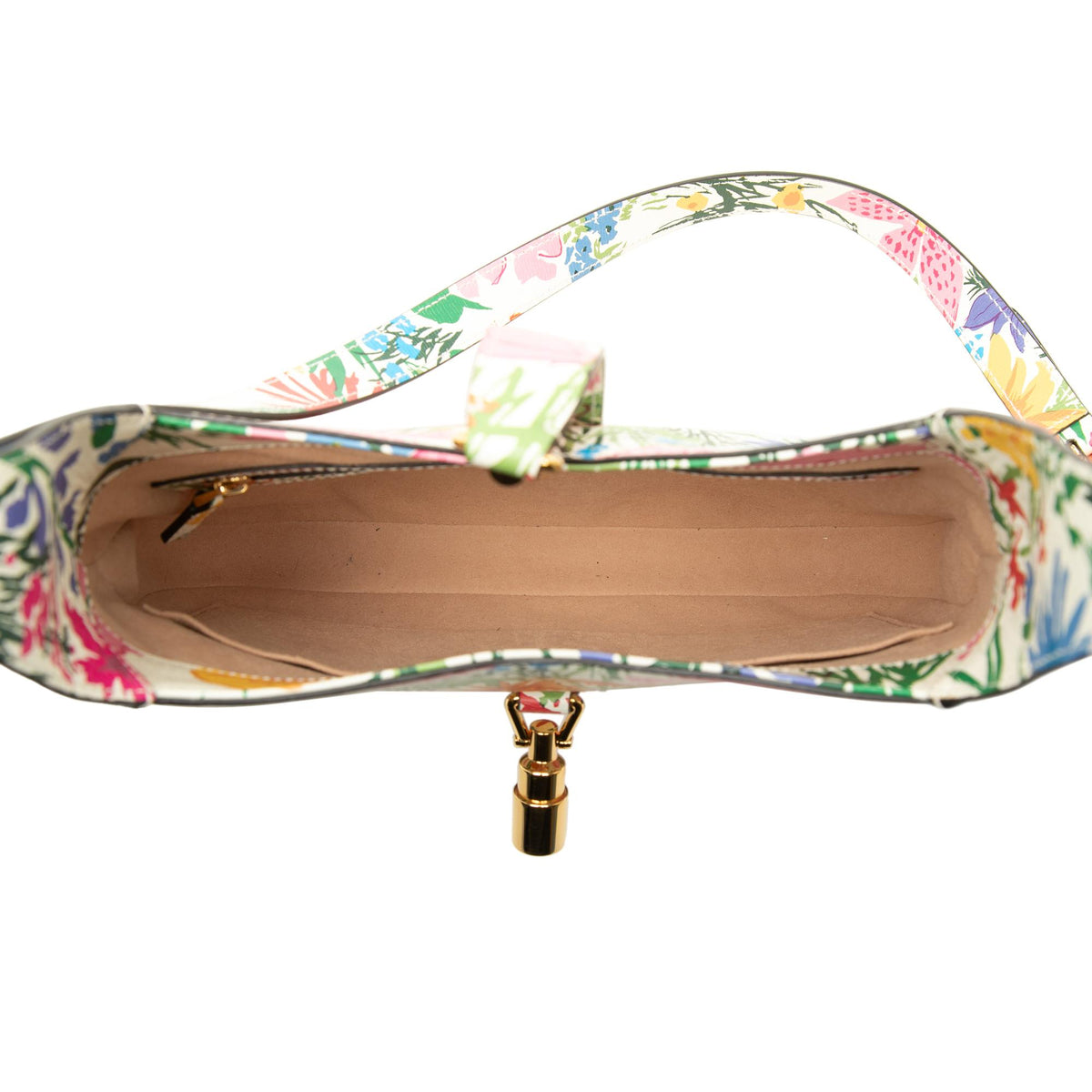 Gucci Ken Scott Small Calfskin Floral Print Jackie 1961 Crossbody