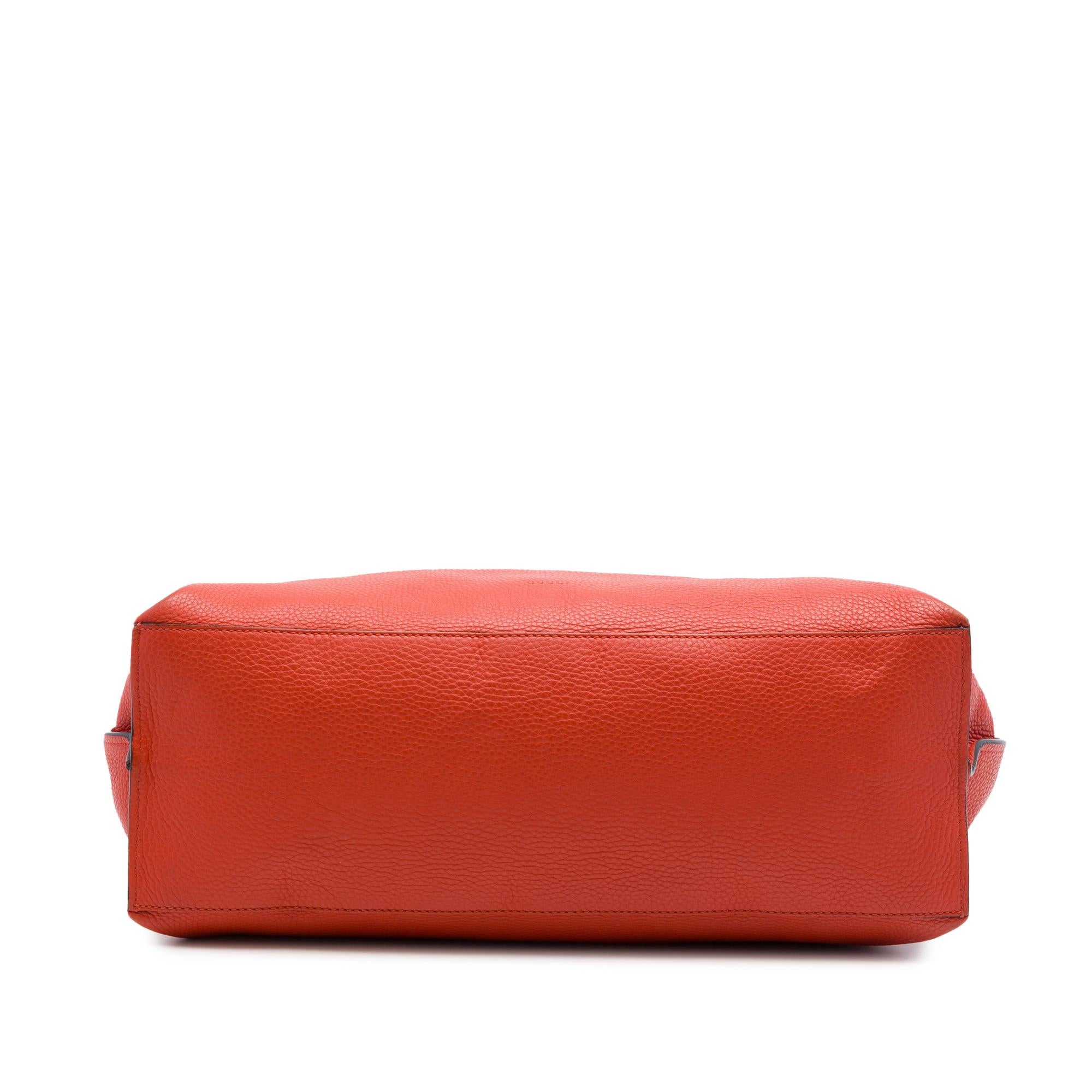 Gucci Large Calfskin Bamboo Daily Satchel
