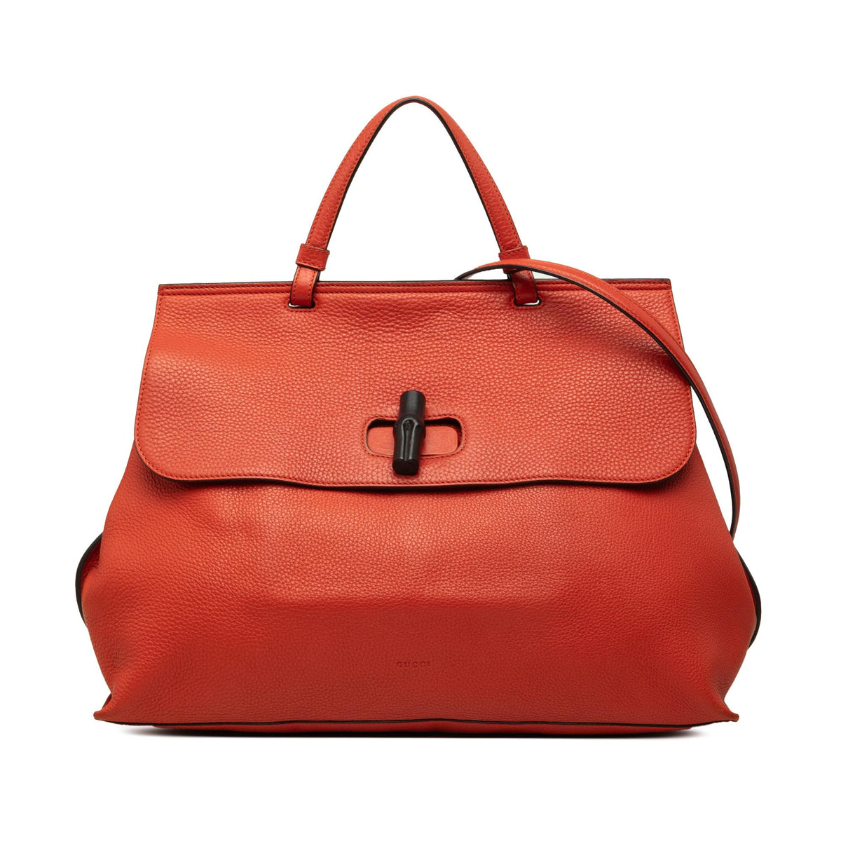 Gucci Large Calfskin Bamboo Daily Satchel