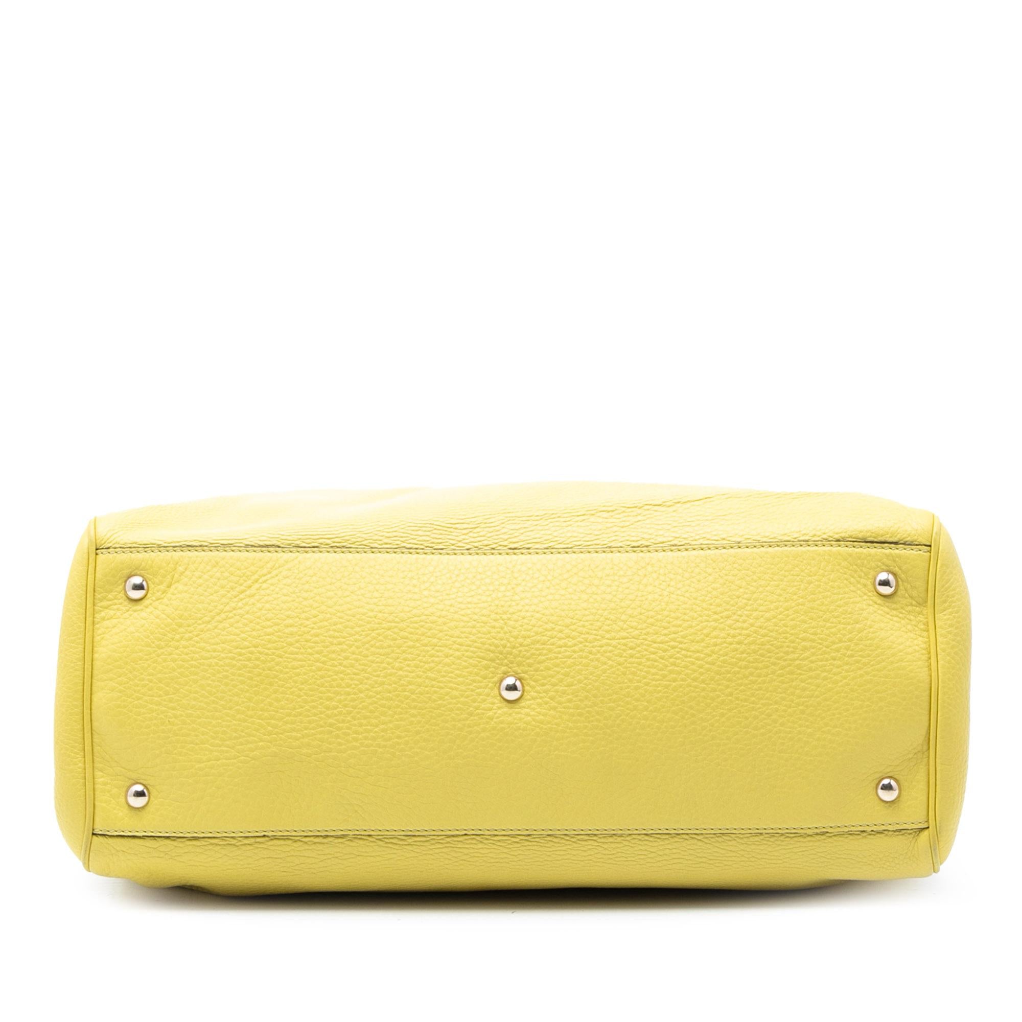 Gucci Large Calfskin Bamboo Shopper Satchel