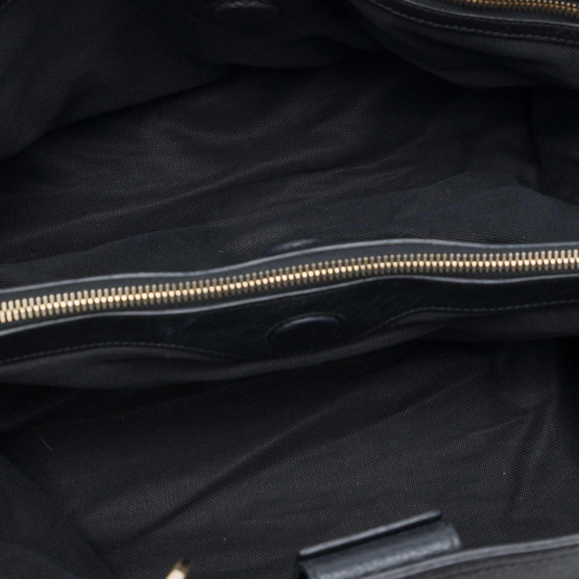 Gucci Large Calfskin Bamboo Shopper Satchel