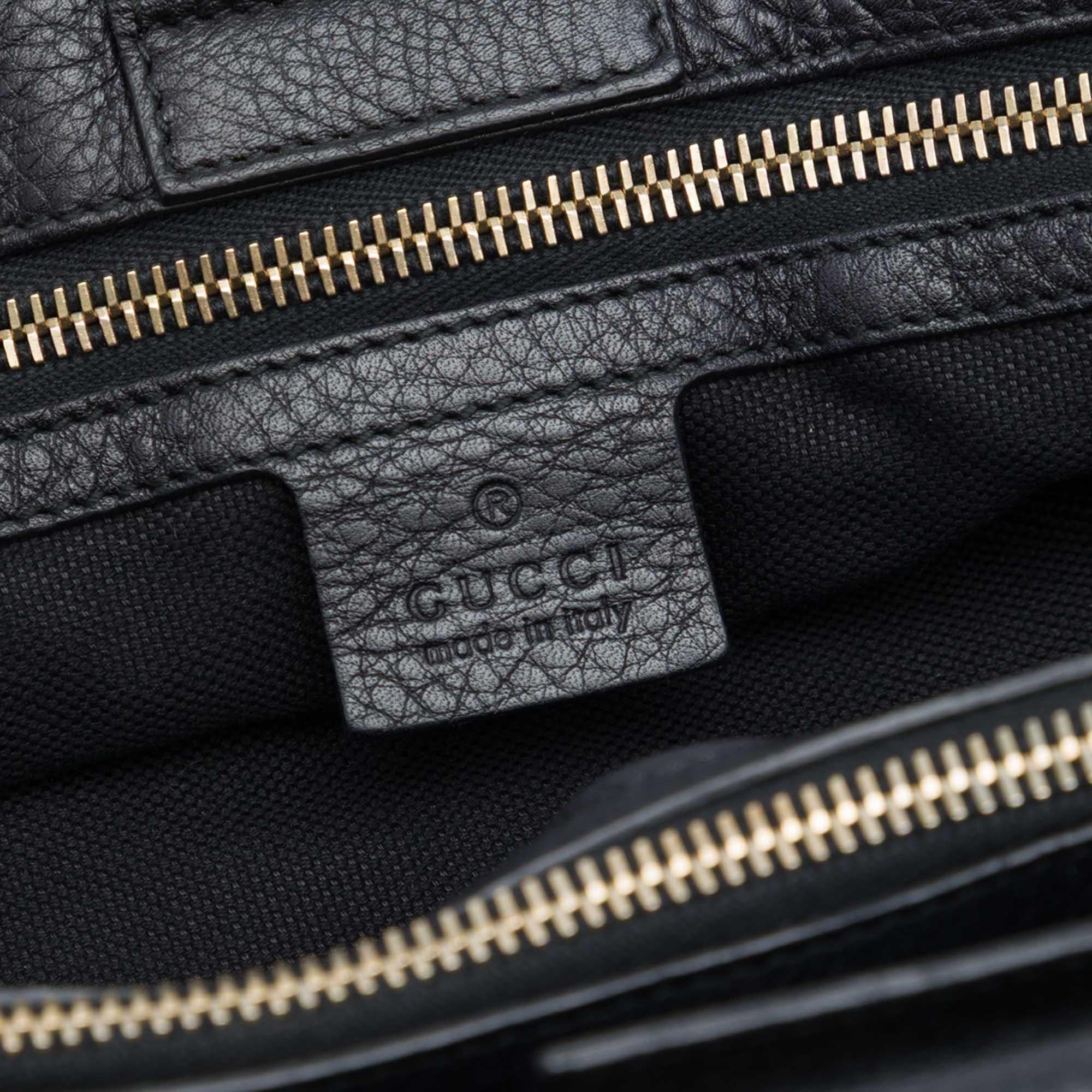 Gucci Large Calfskin Bamboo Shopper Satchel