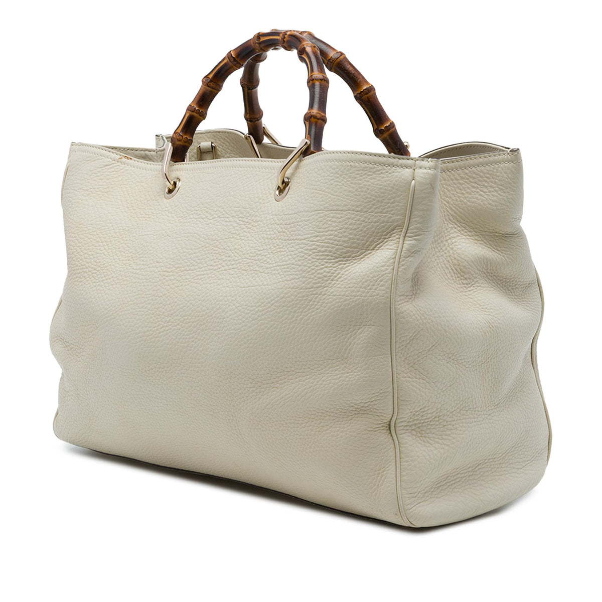 Gucci Large Calfskin Bamboo Shopper Satchel