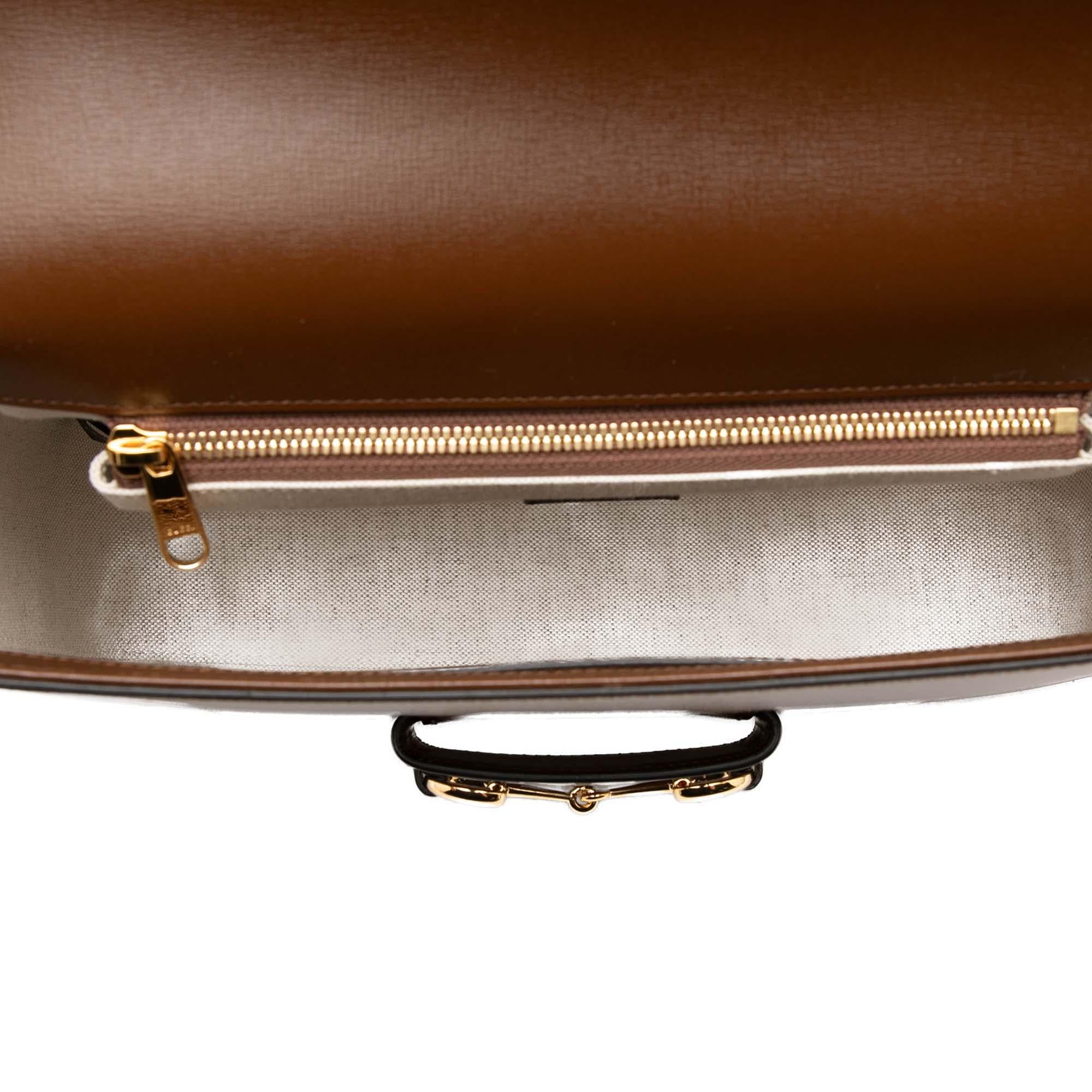 Gucci Large Calfskin Web Horsebit 1955 Crossbody