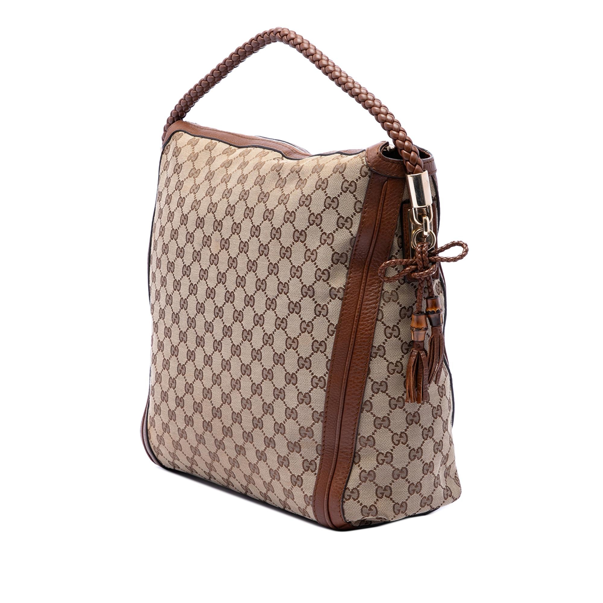 Gucci Large GG Canvas Bella Tote