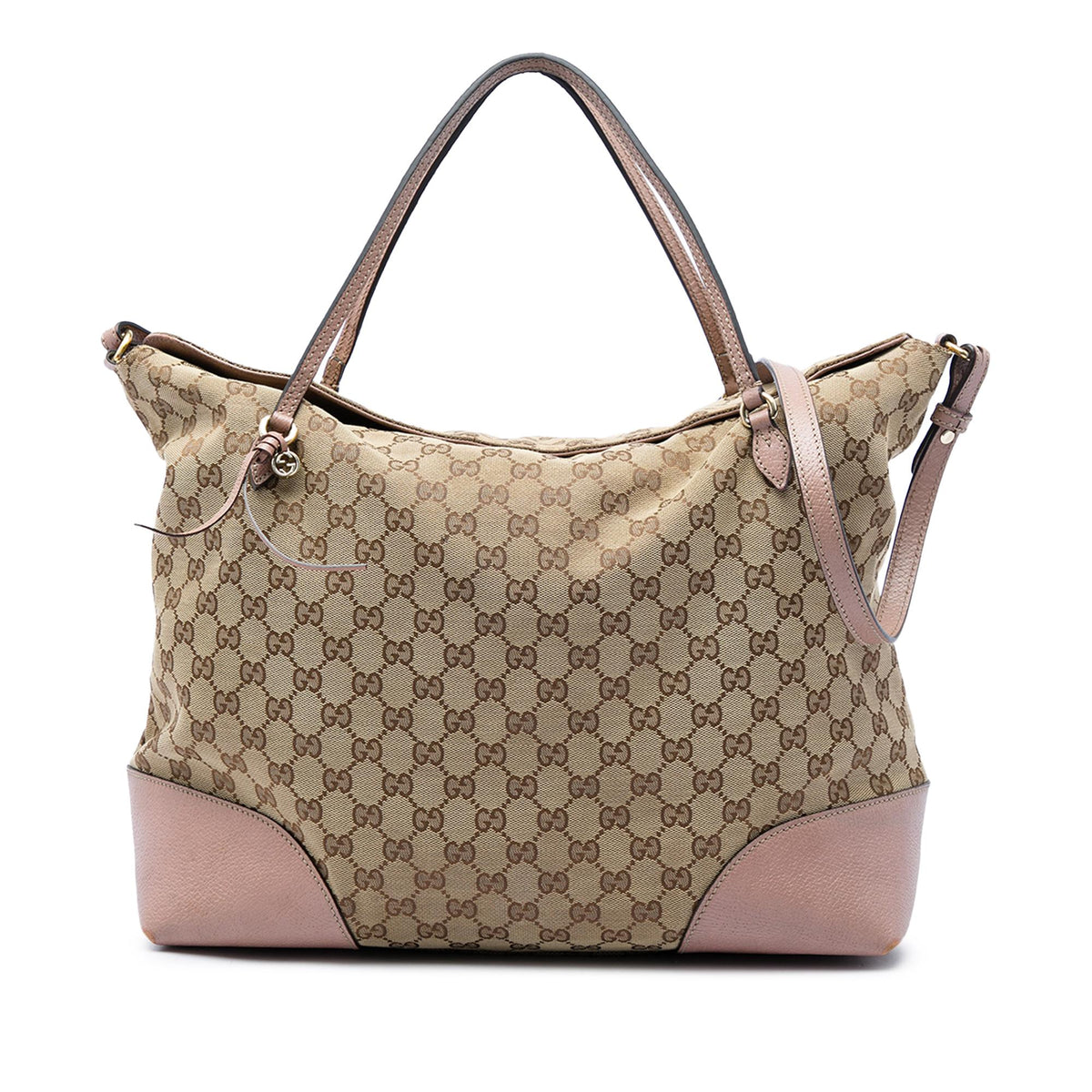 Gucci Large GG Canvas Bree Fold Over Tote