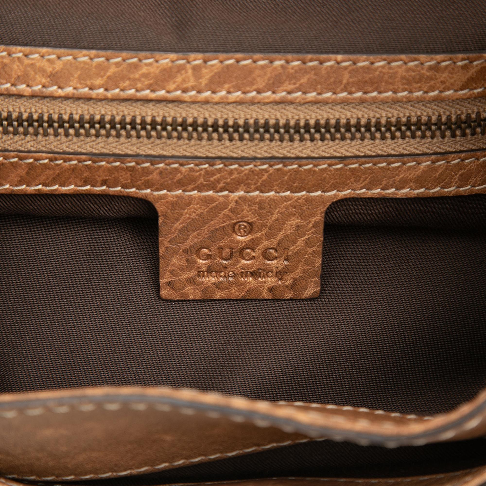Gucci Large GG Canvas New Pelham Satchel